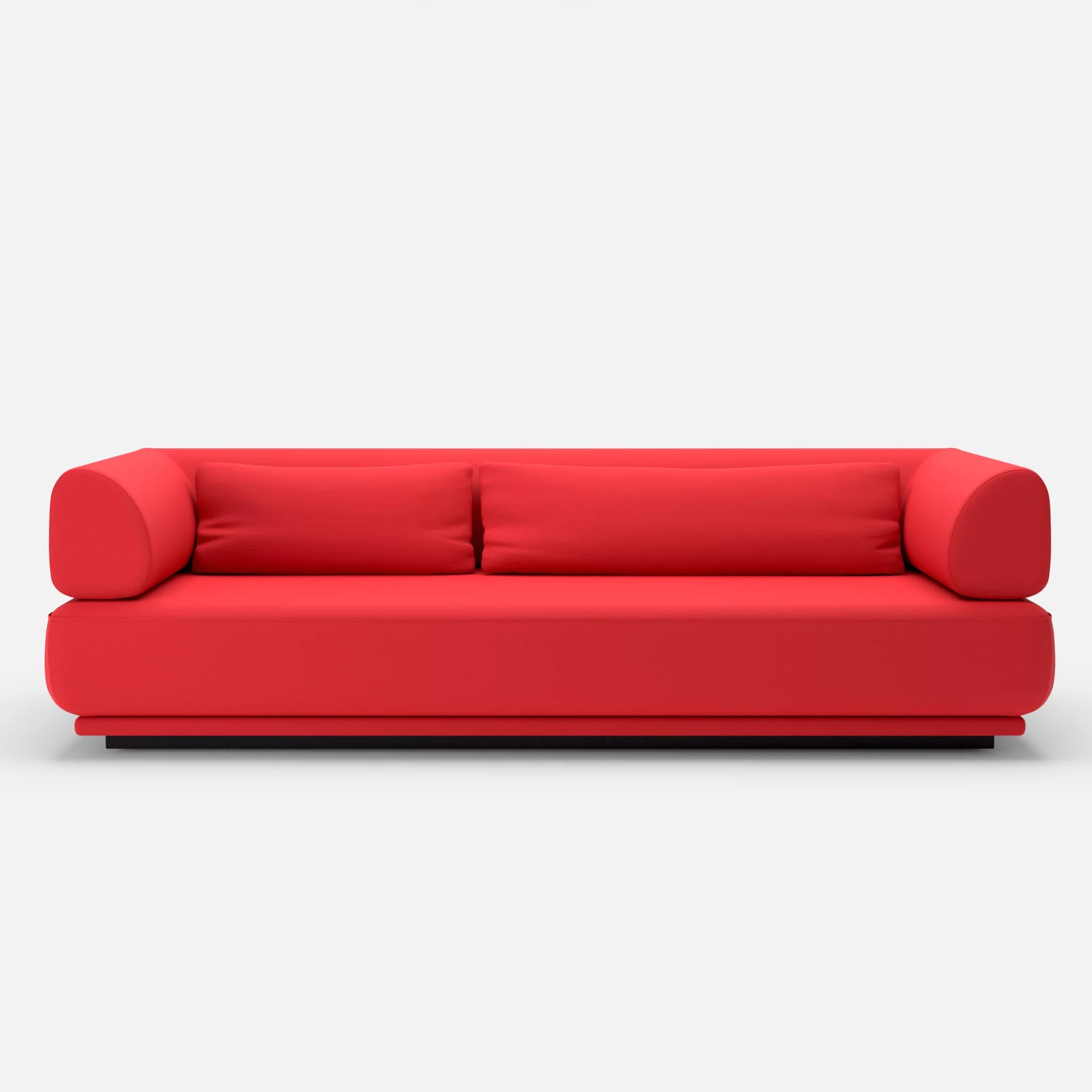3 Sitzer Lounge Sofa Gordo laserj4021 in Rot von vorne