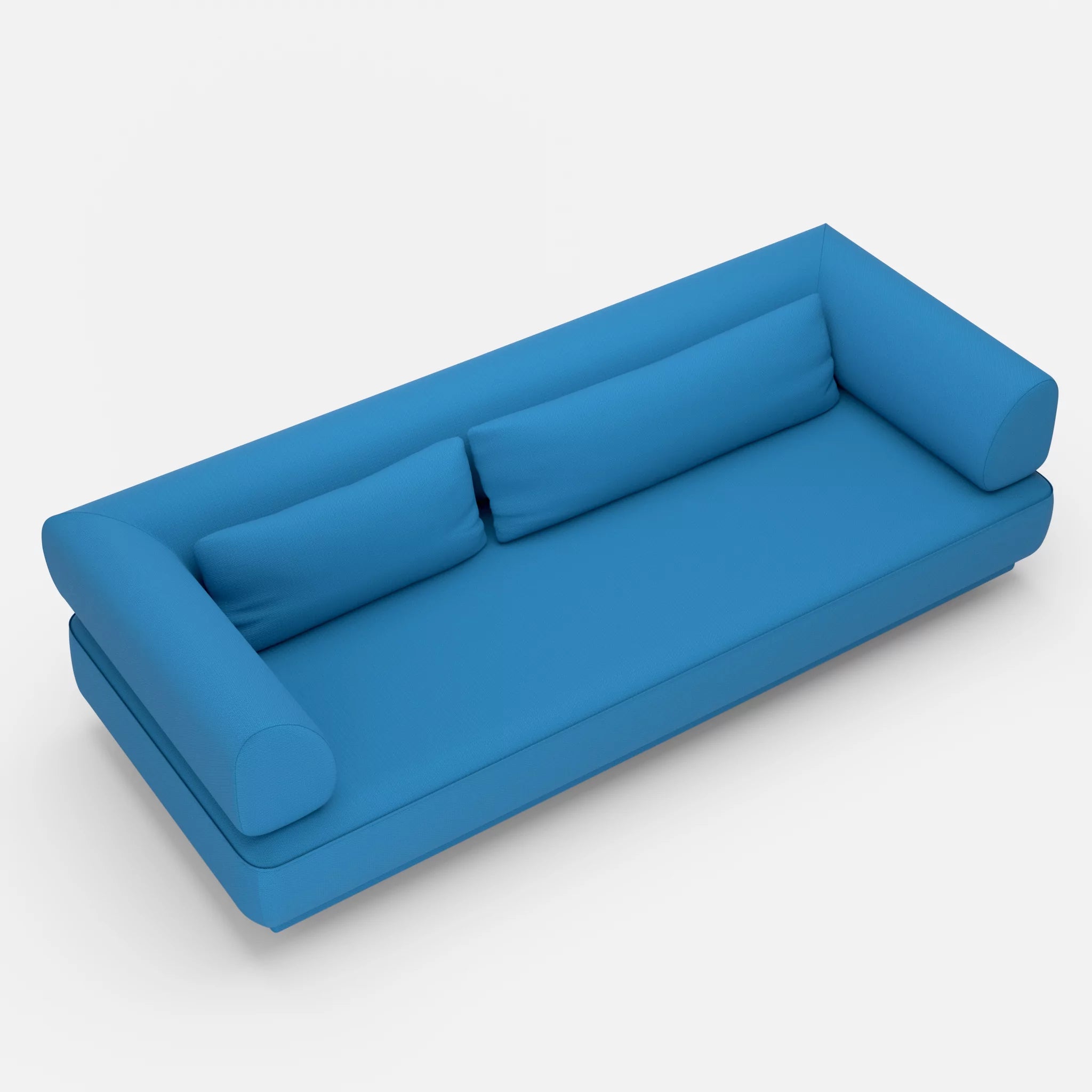 3 Sitzer Lounge Sofa Gordo laserj6071 in Blau von oben