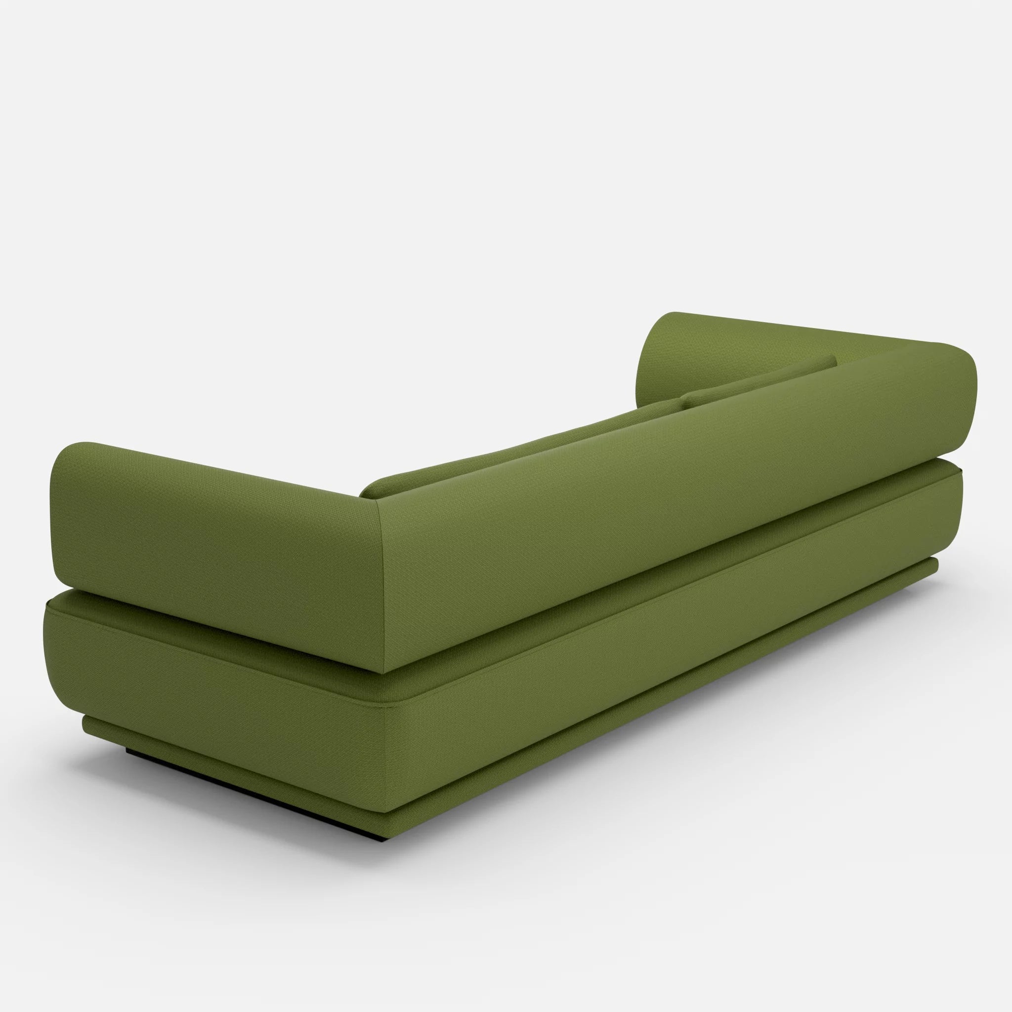 3 Sitzer Lounge Sofa Gordo laserj7021 in Grün von hinten