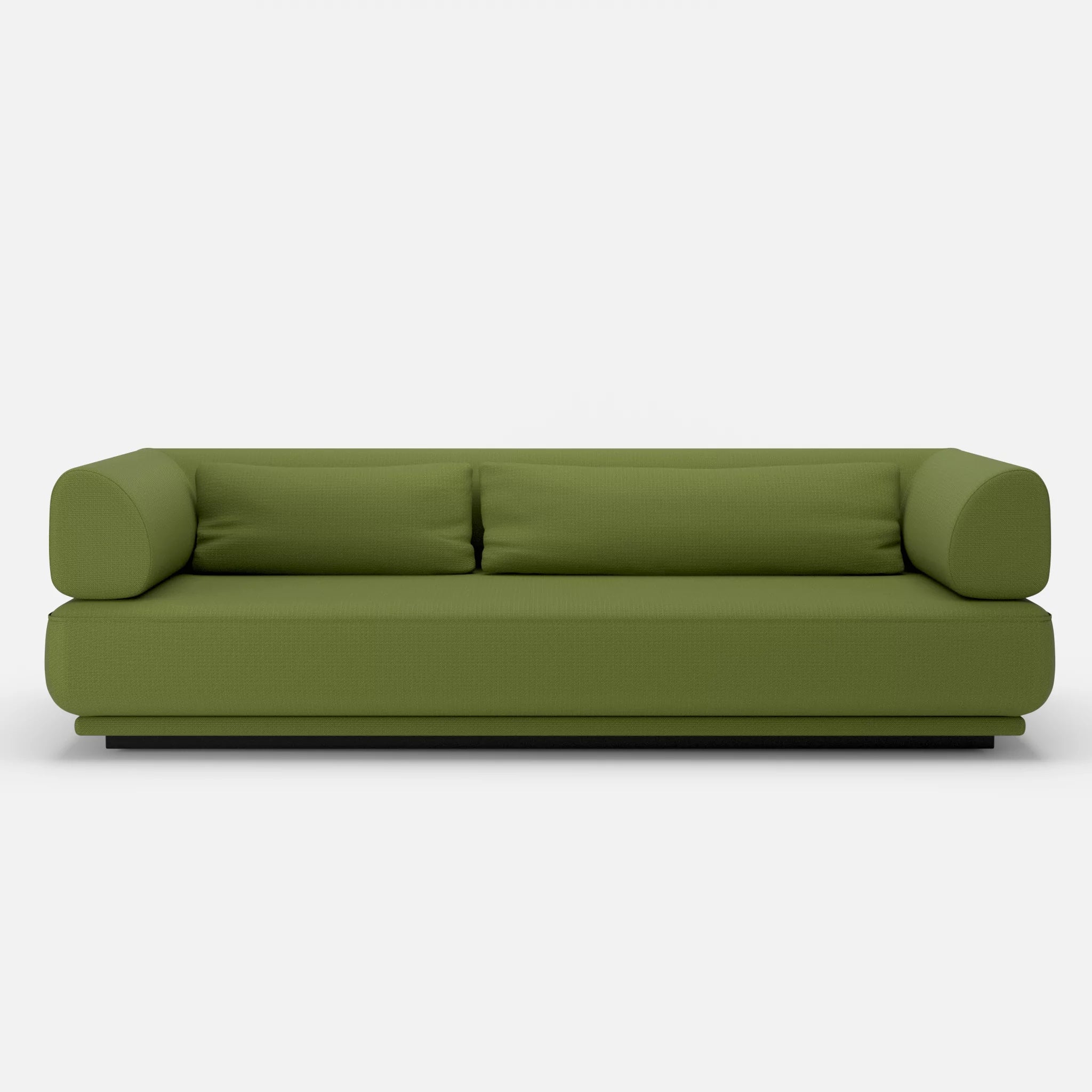 3 Sitzer Lounge Sofa Gordo laserj7021 in Grün von vorne
