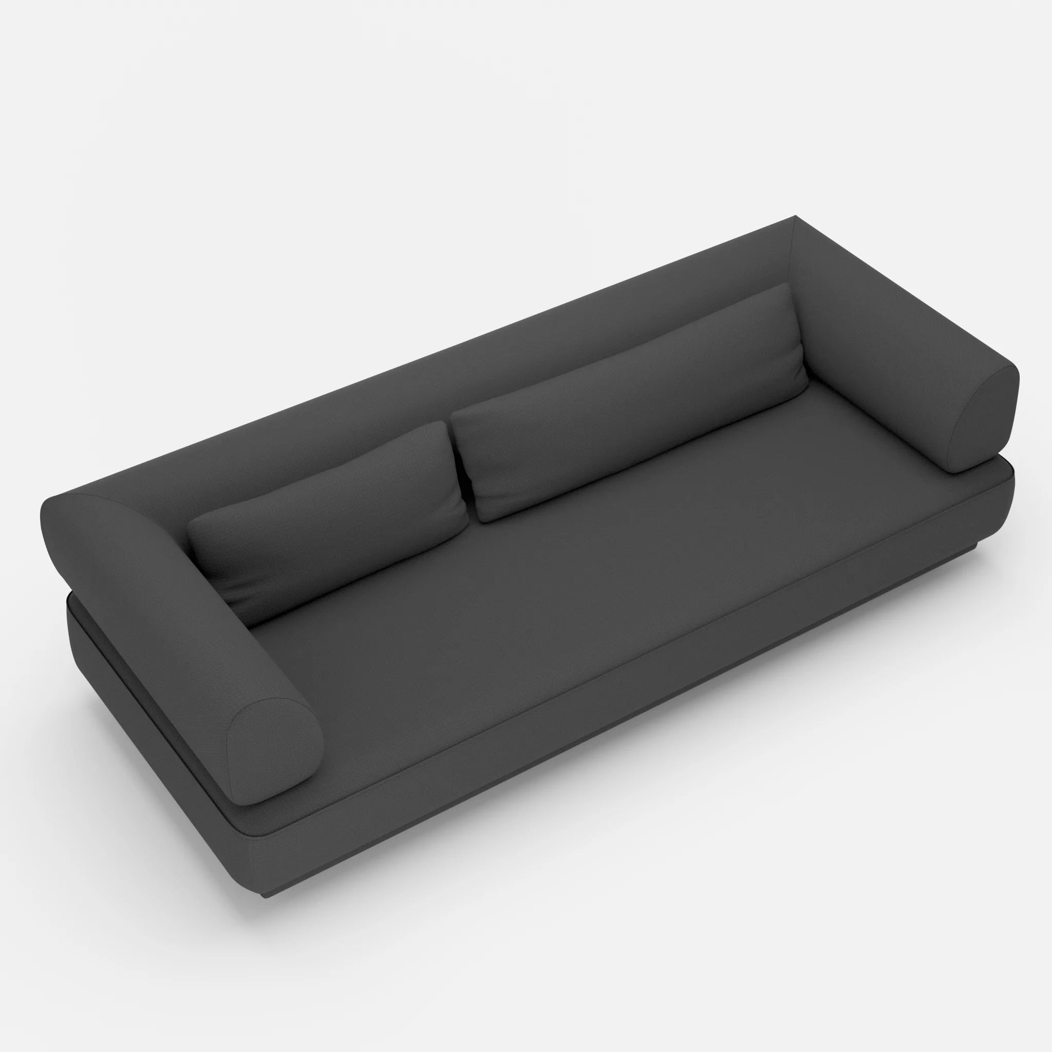 3 Sitzer Lounge Sofa Gordo laserj8017 in Anthrazit von oben