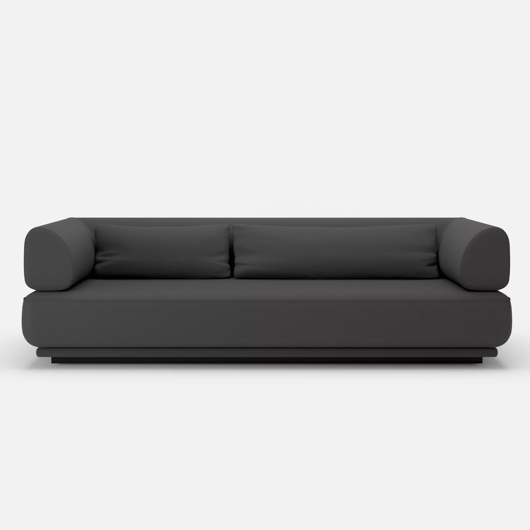 3 Sitzer Lounge Sofa Gordo laserj8017 in Anthrazit von vorne
