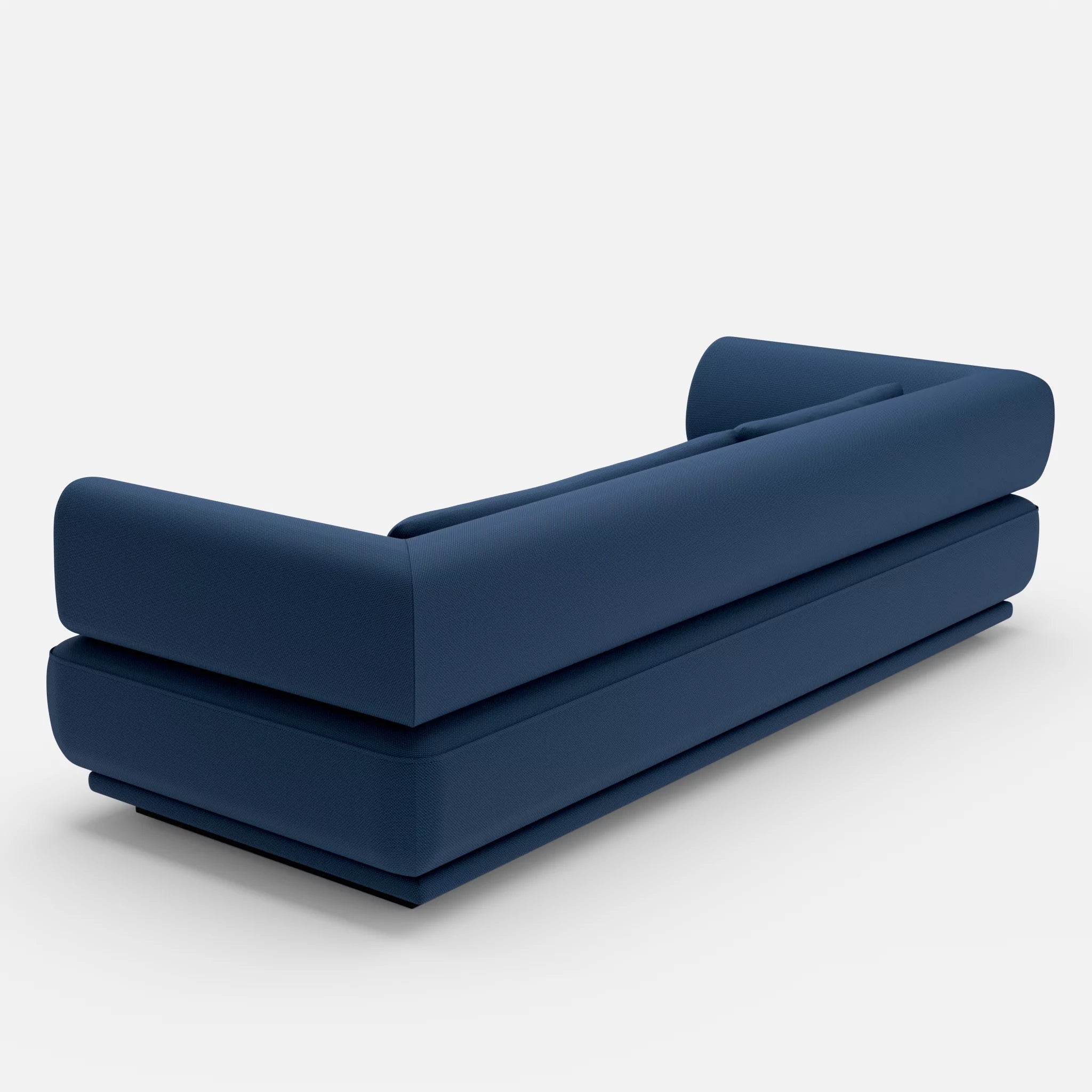 3 Sitzer Lounge Sofa Gordo novumamur in Navy von hinten
