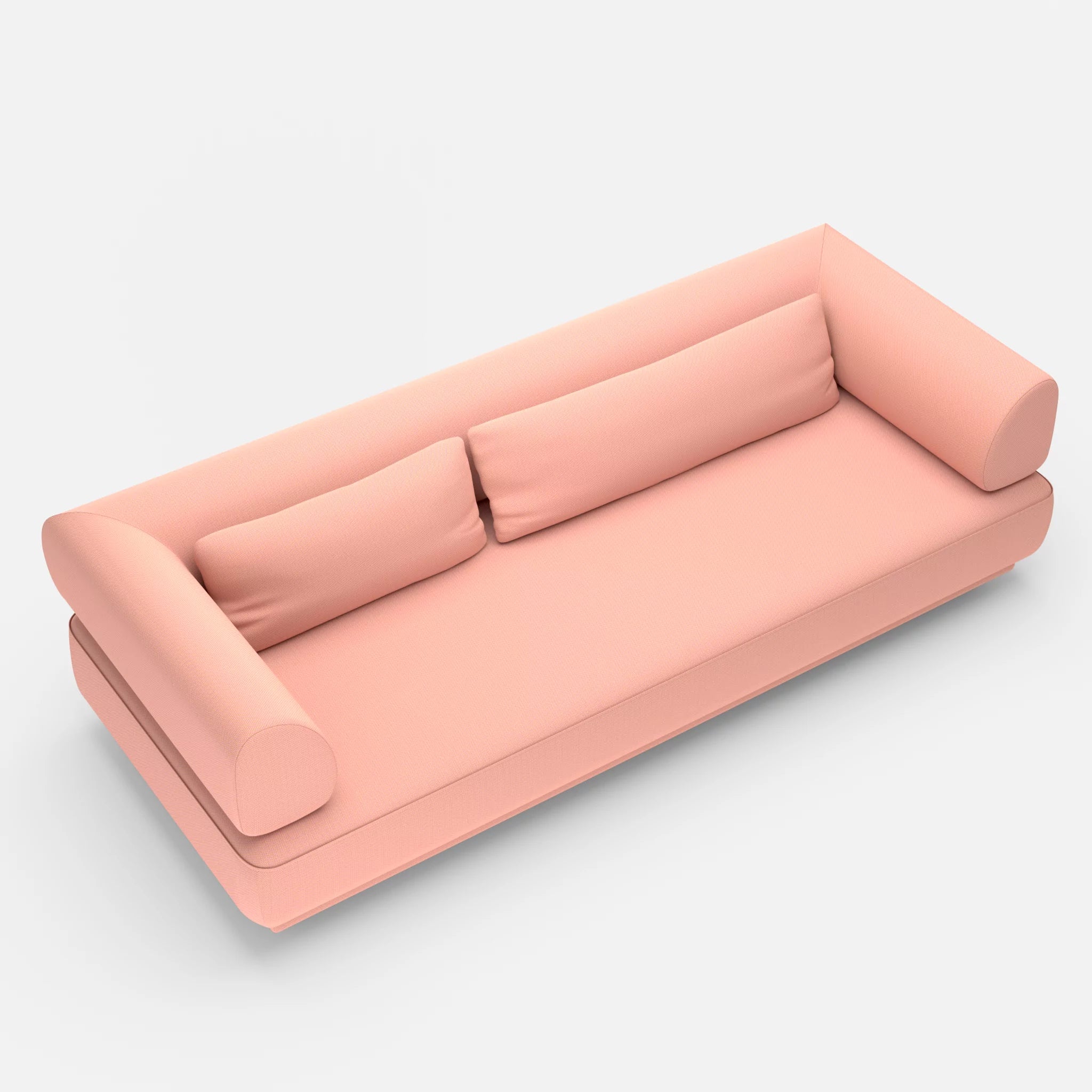 3 Sitzer Lounge Sofa Gordo novumflamingo in Flamingo von oben