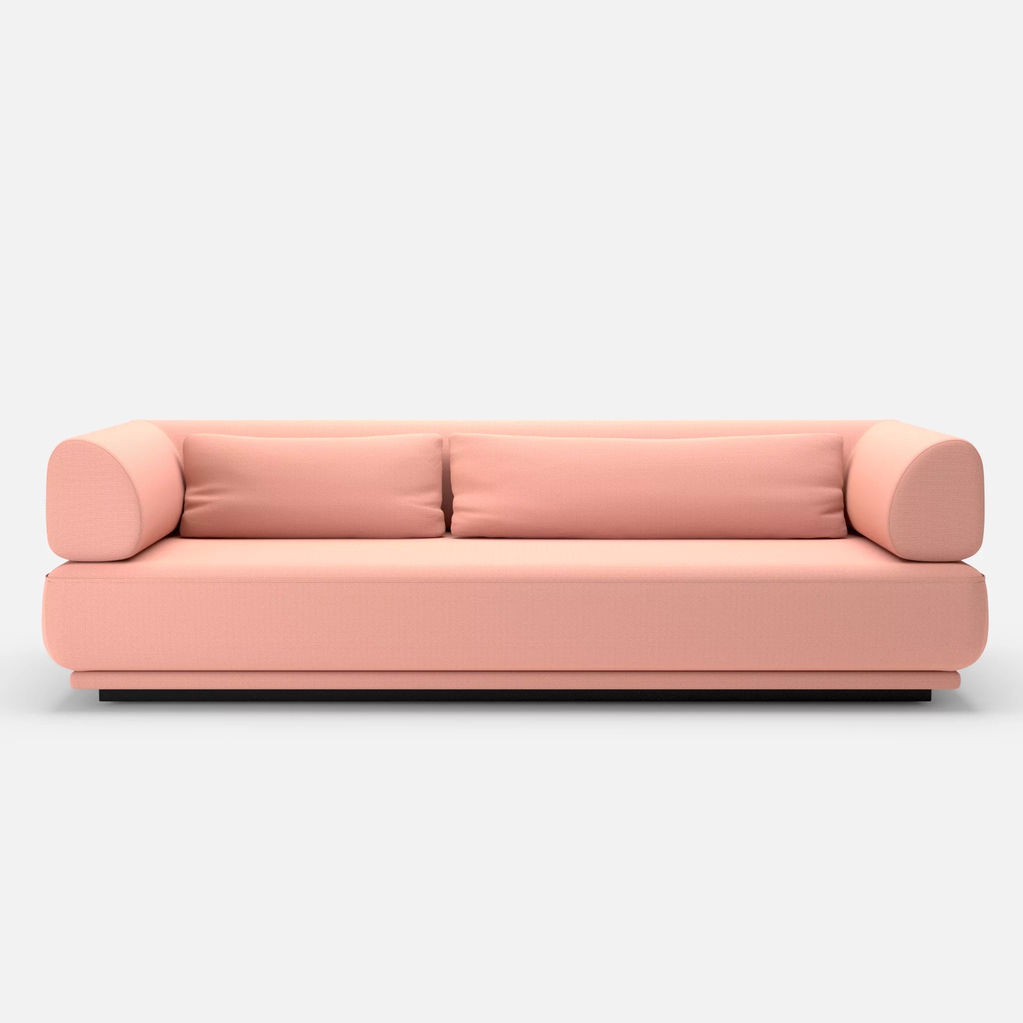 3 Sitzer Lounge Sofa Gordo novumflamingo in Flamingo von vorne