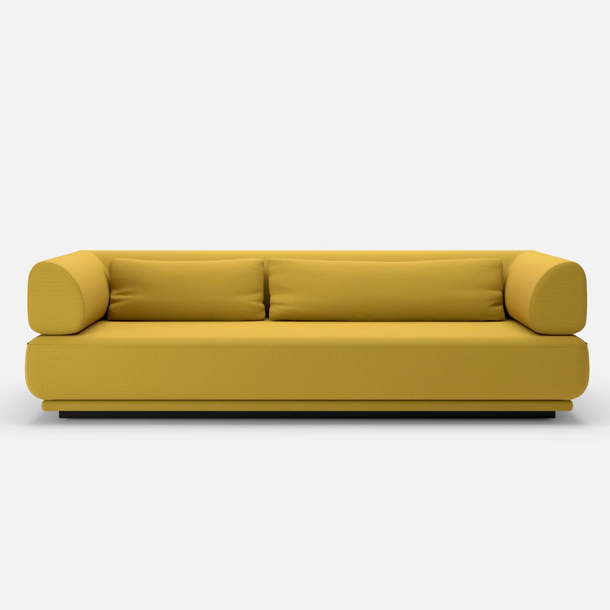 3 Sitzer Lounge Sofa Gordo novumtivoli in Hellgrün von vorne