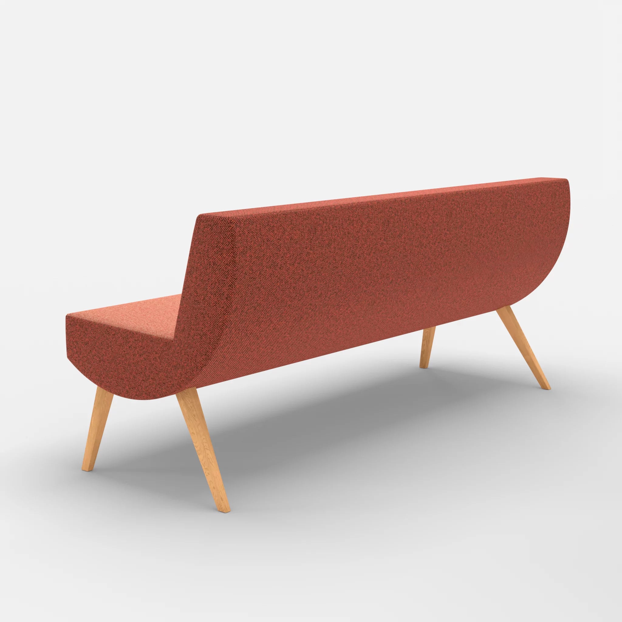 3 Sitzer Sitzbank Puck celia0217 in Orange von hinten