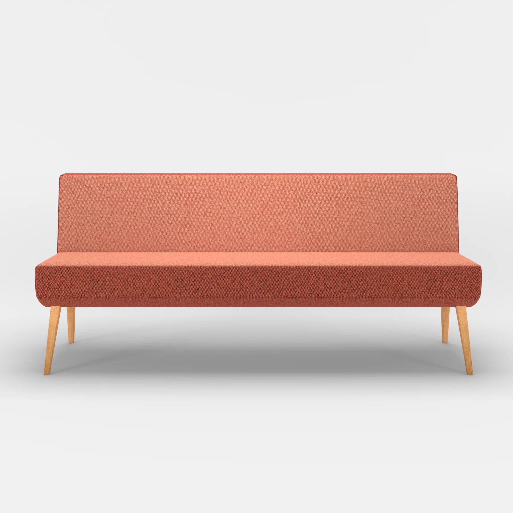 3 Sitzer Sitzbank Puck celia0217 in Orange von vorne