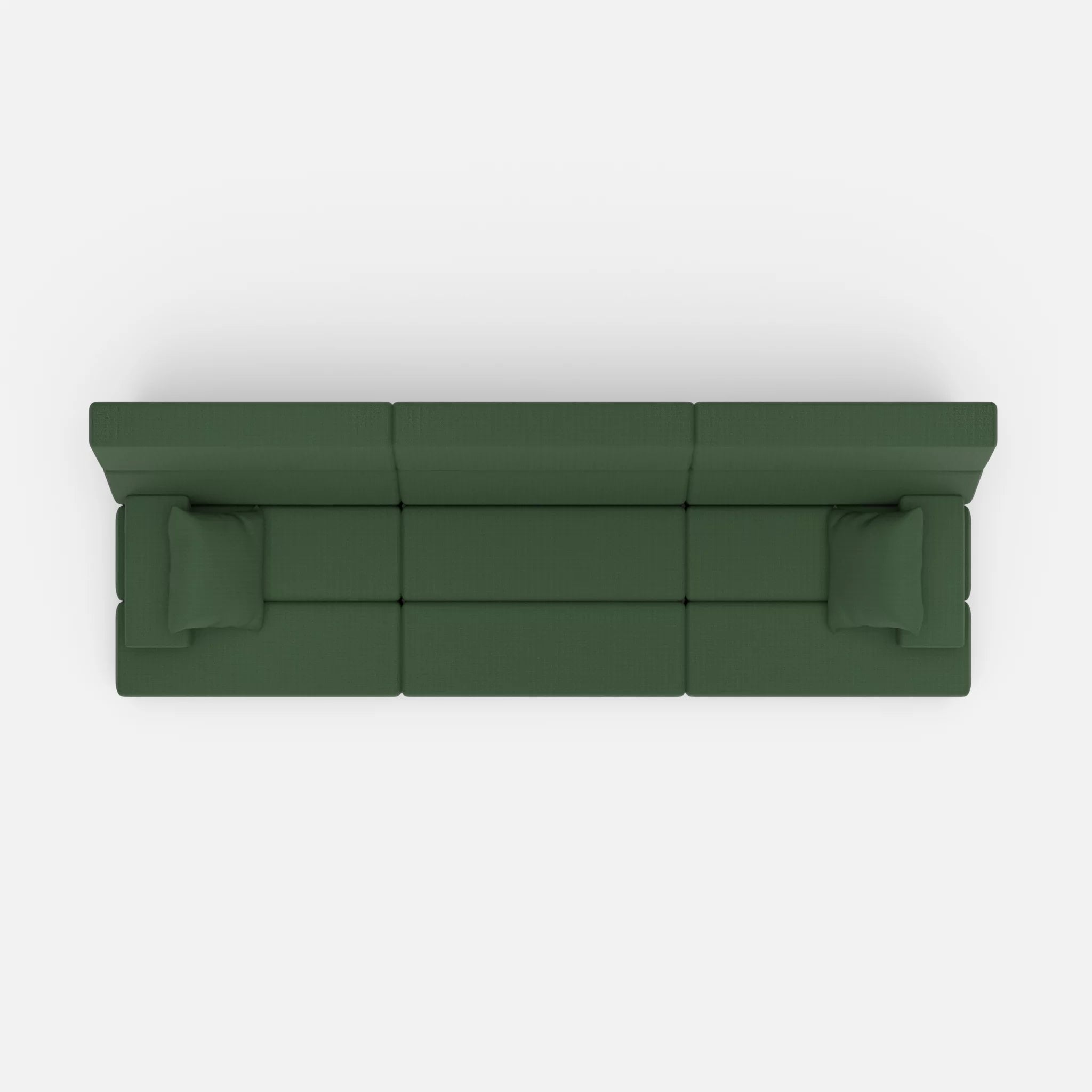 3 Sitzer Sofa Bricks 3 radio7036 in Olive von oben