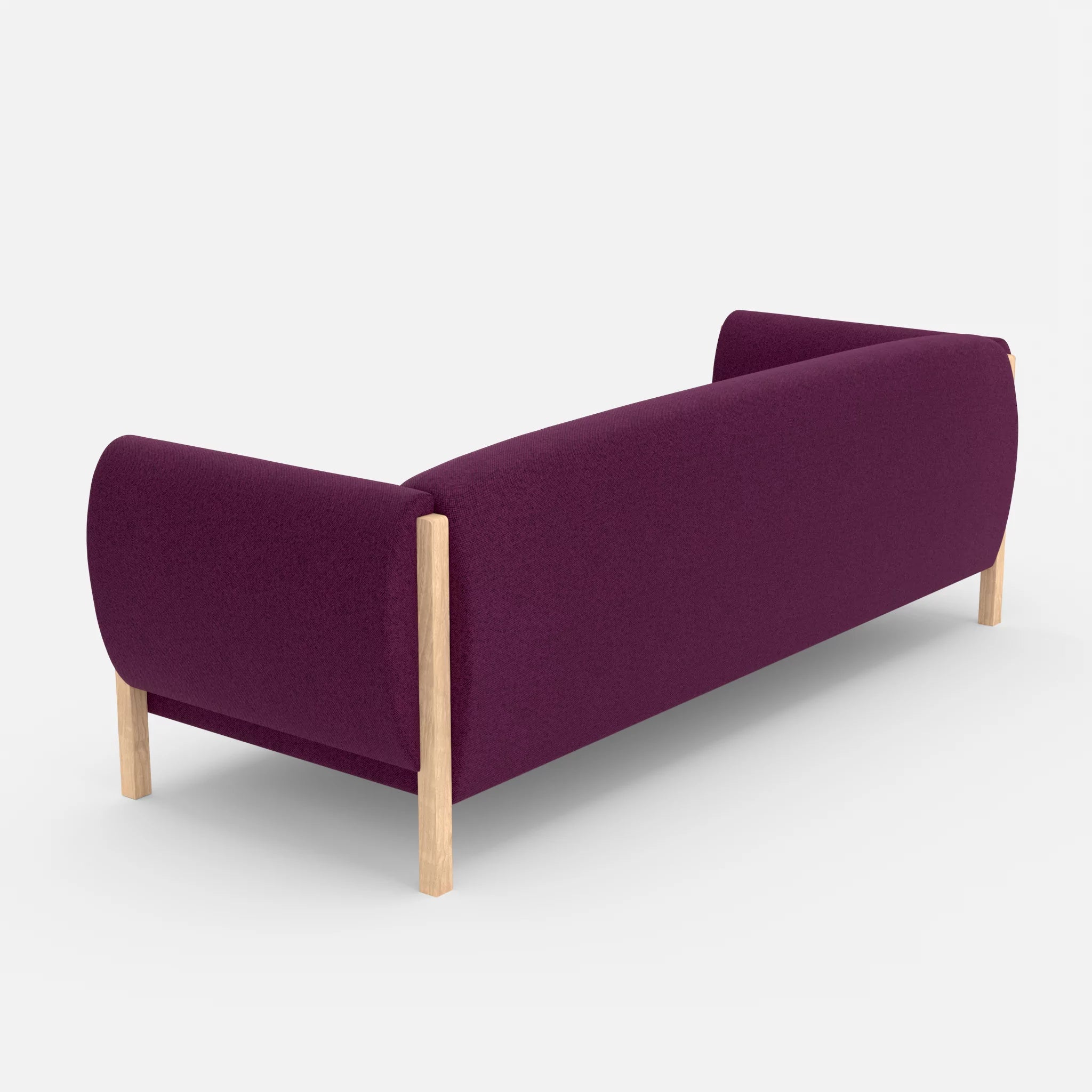 3 Sitzer Sofa Mallow celia0202 in Violett von hinten