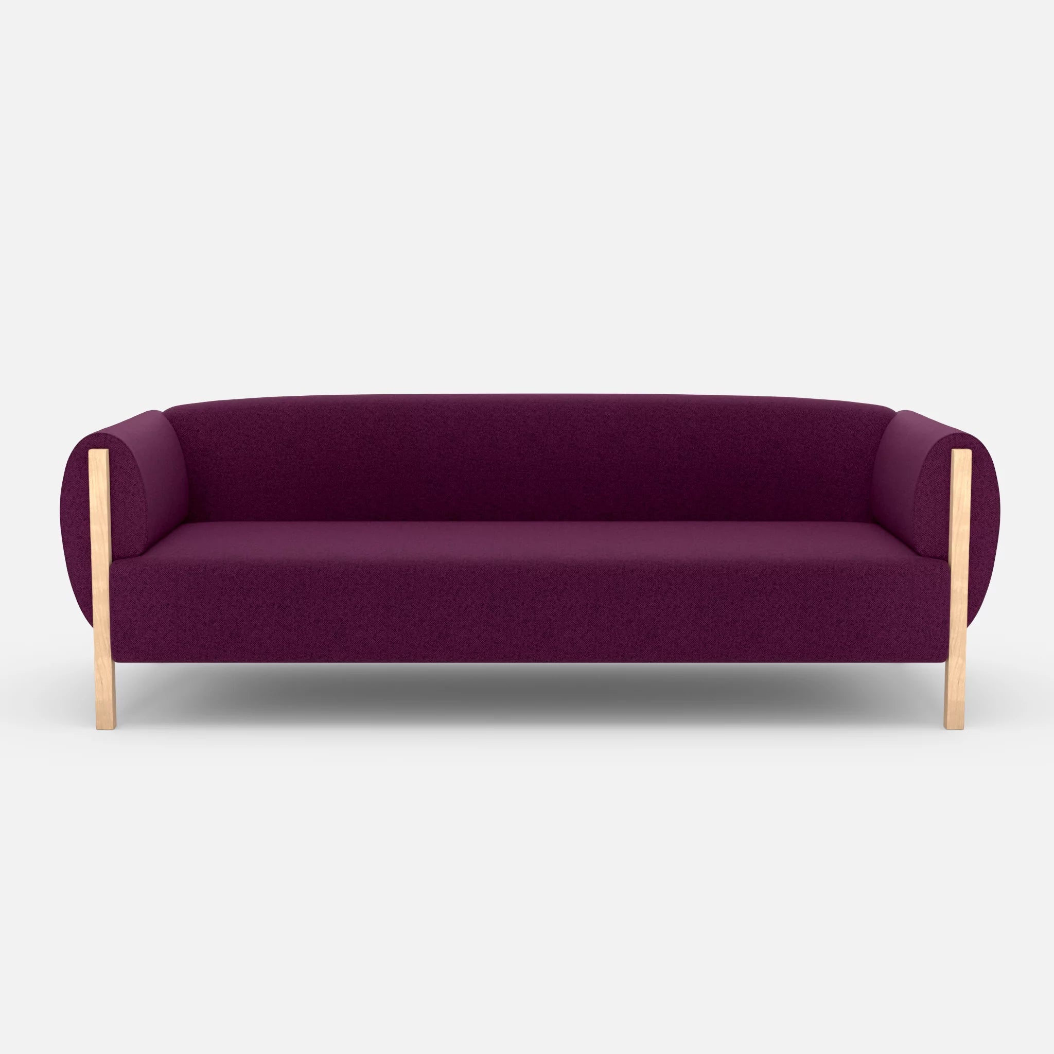 3 Sitzer Sofa Mallow celia0202 in Violett von vorne