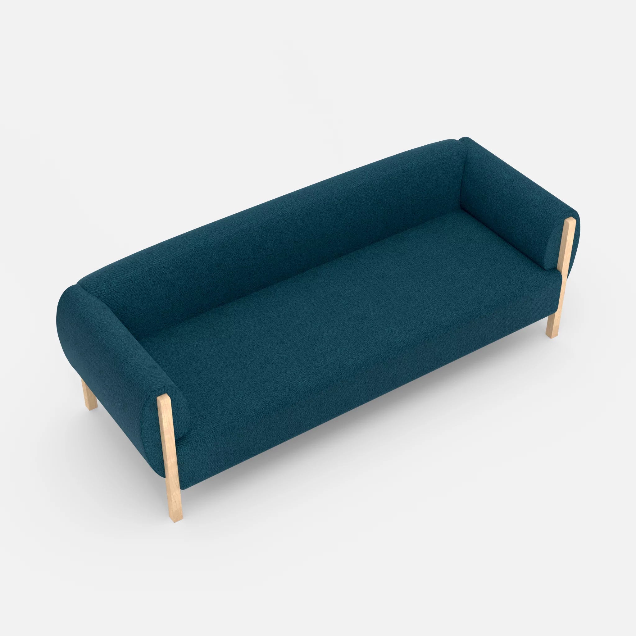 3 Sitzer Sofa Mallow celia0203 in Blau von oben