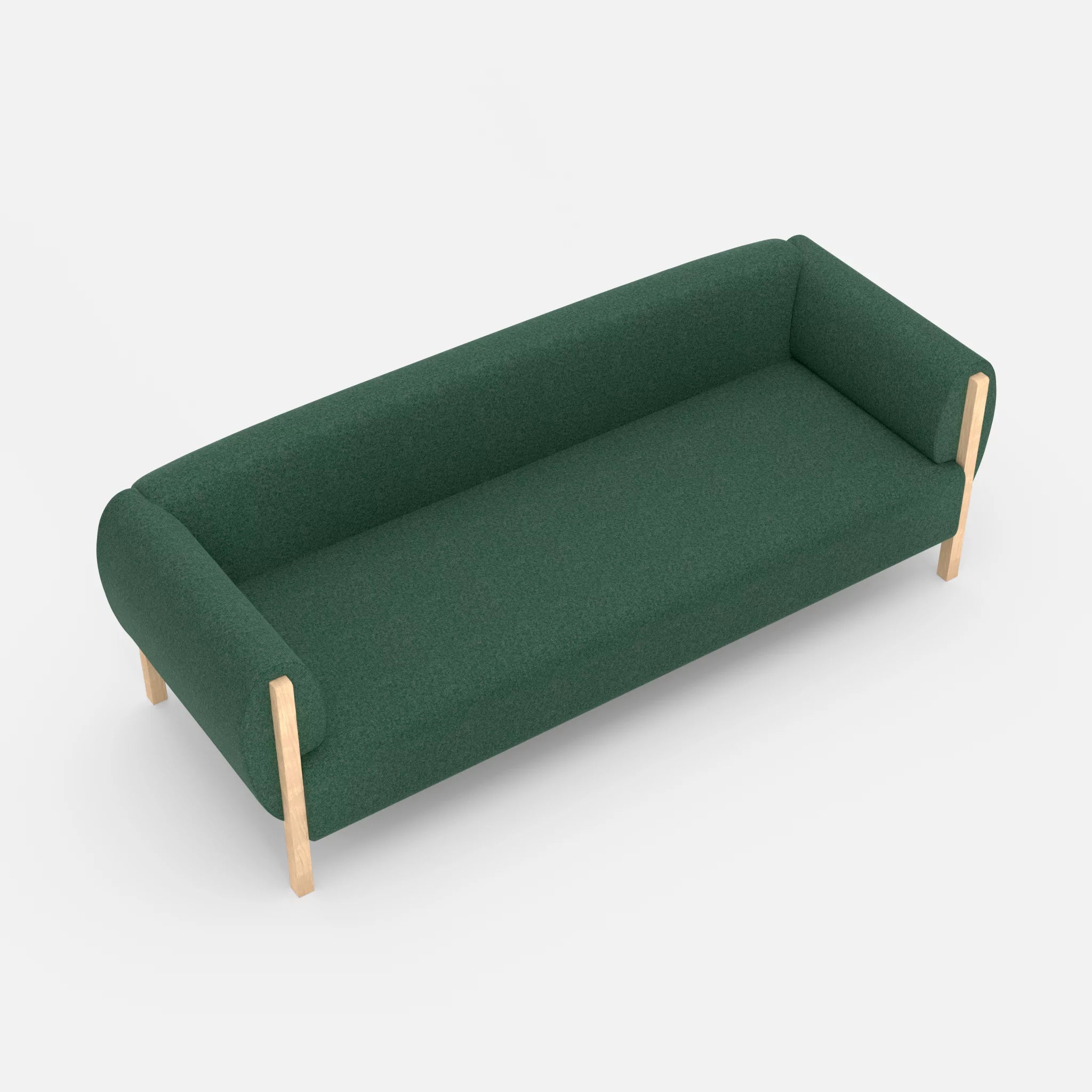 3 Sitzer Sofa Mallow celia0207 in Grün von oben