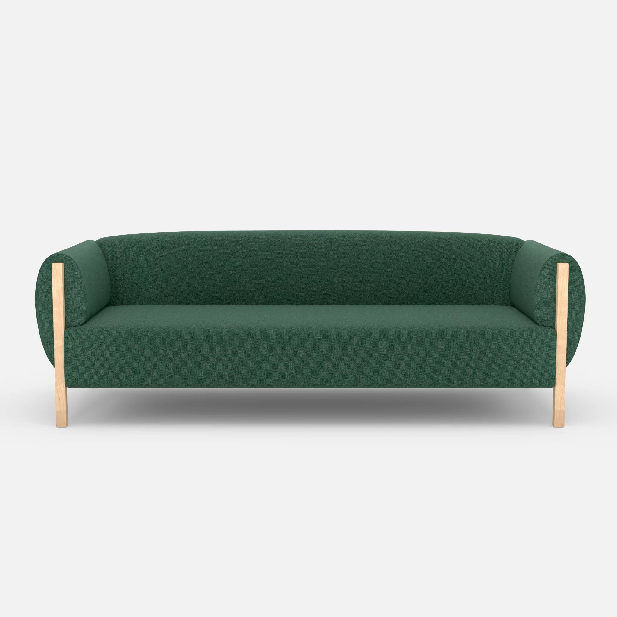 3 Sitzer Sofa Mallow celia0207 in Grün von vorne