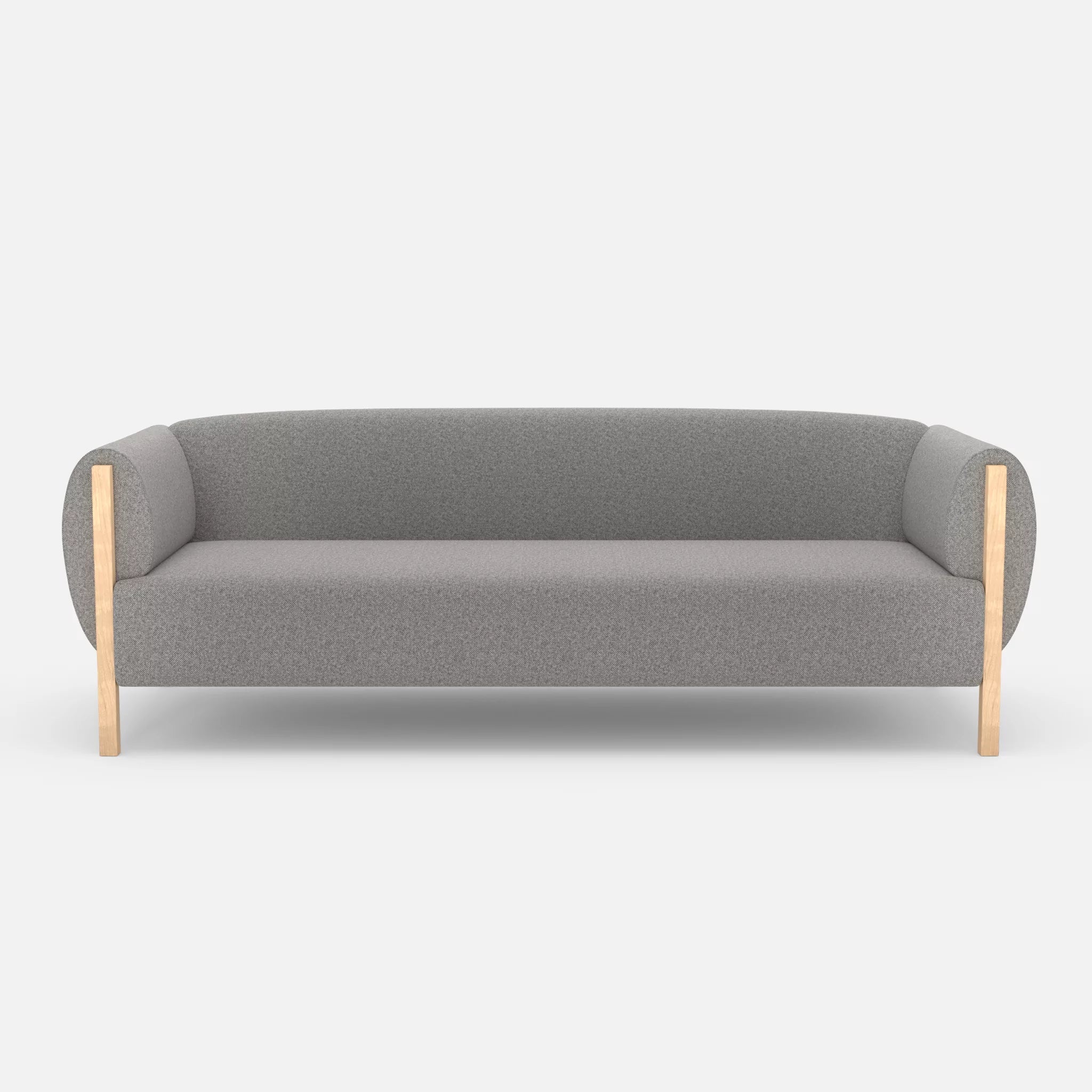 3 Sitzer Sofa Mallow celia0208 in Mittelgrau von vorne