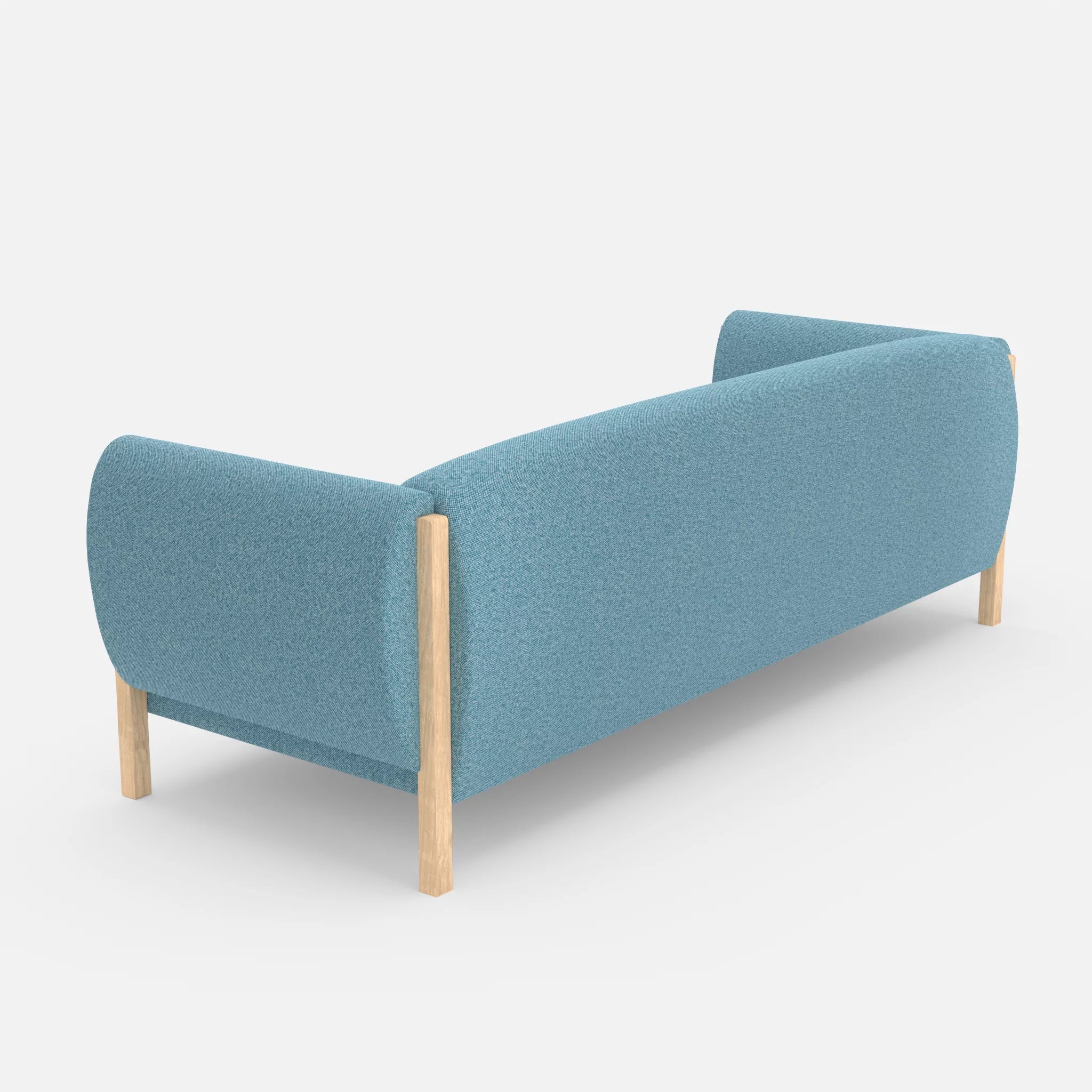 3 Sitzer Sofa Mallow celia0209 in Türkis von hinten