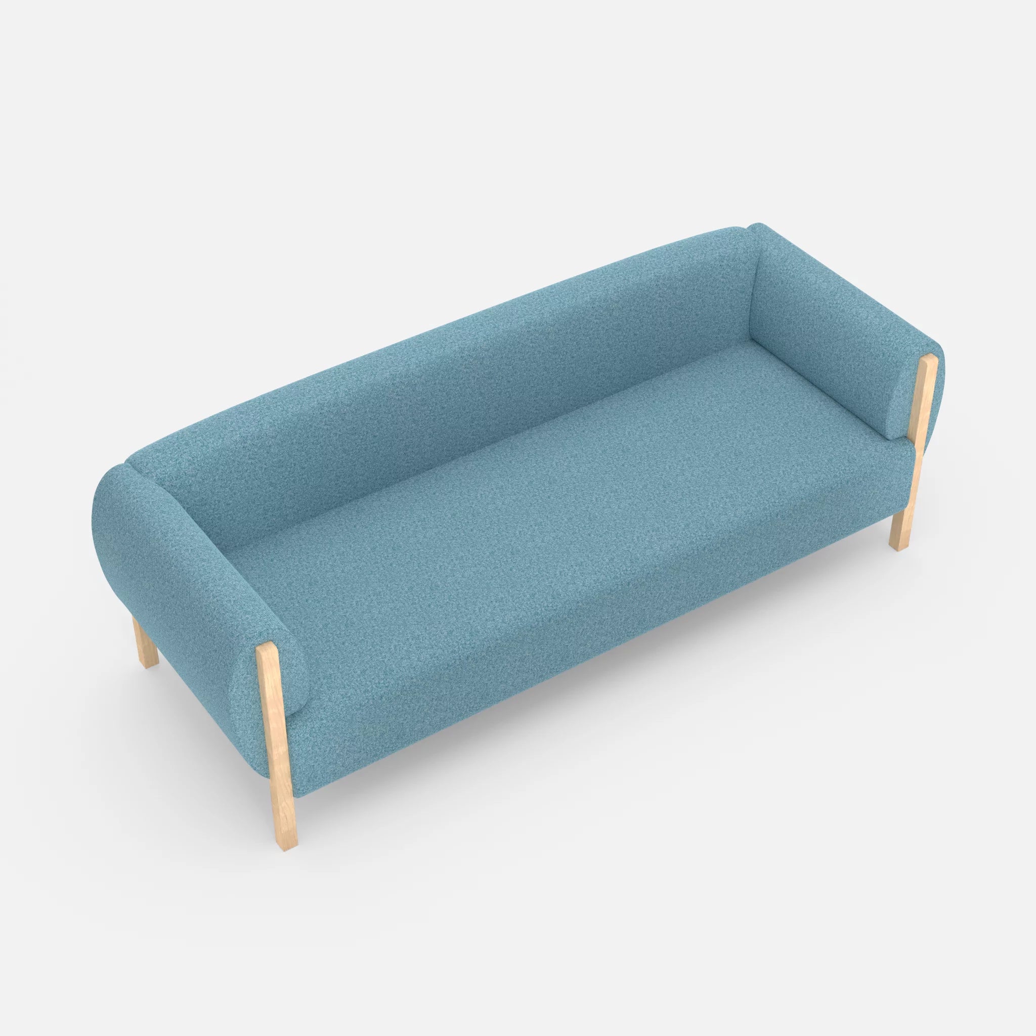 3 Sitzer Sofa Mallow celia0209 in Türkis von oben