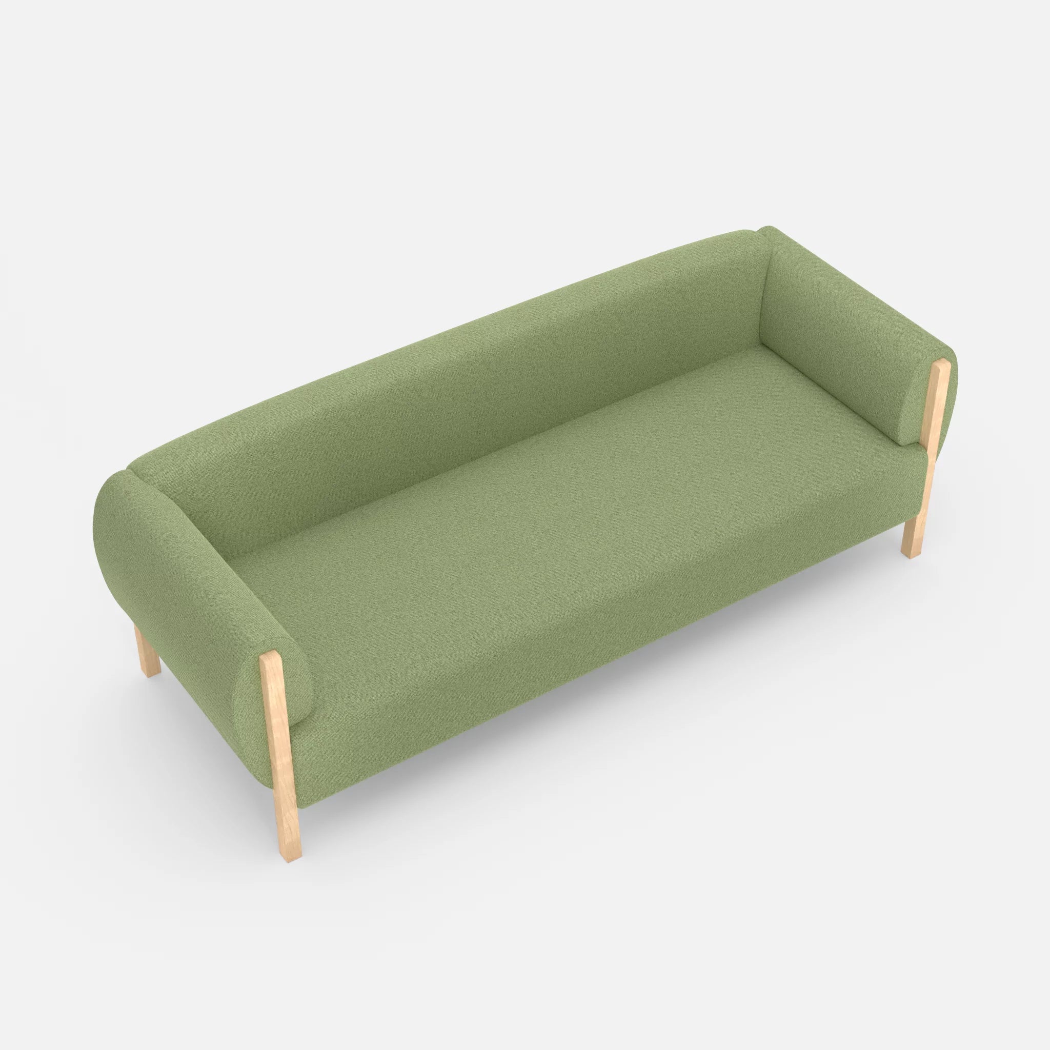 3 Sitzer Sofa Mallow celia0213 in Hellgrün von oben