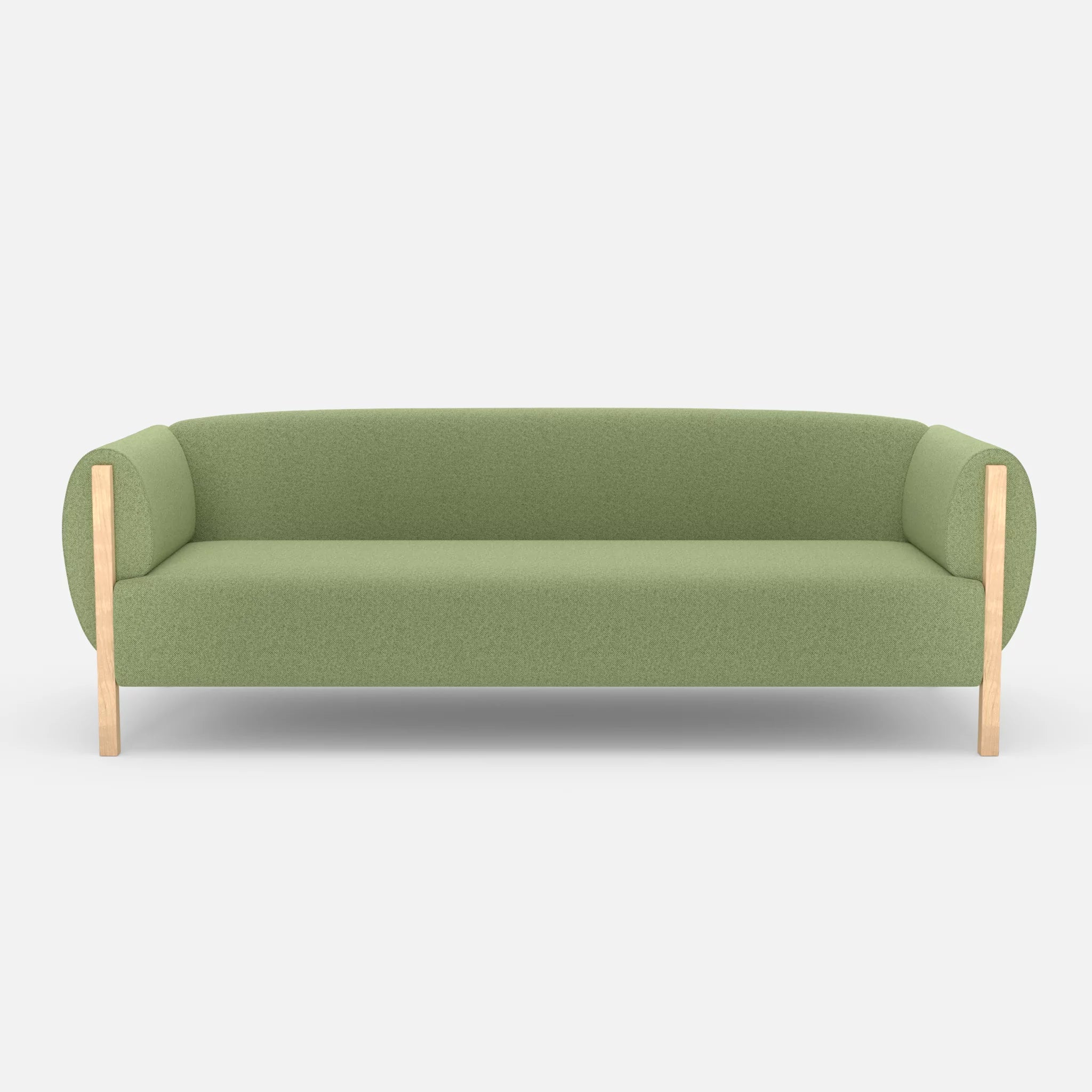 3 Sitzer Sofa Mallow celia0213 in Hellgrün von vorne