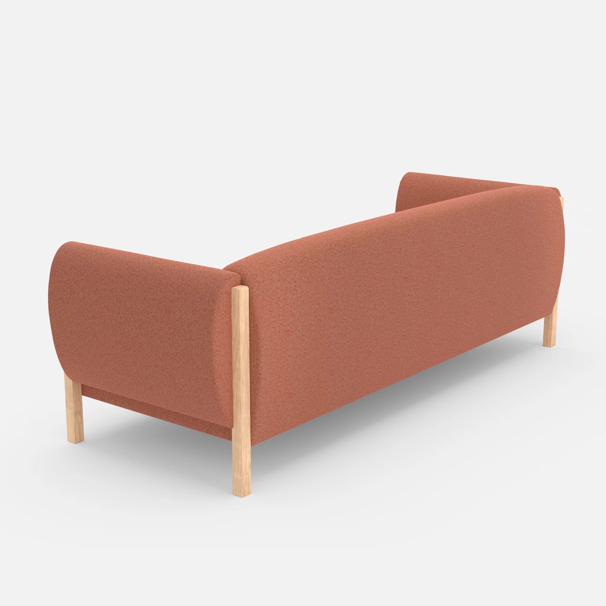 3 Sitzer Sofa Mallow celia0217 in Orange von hinten