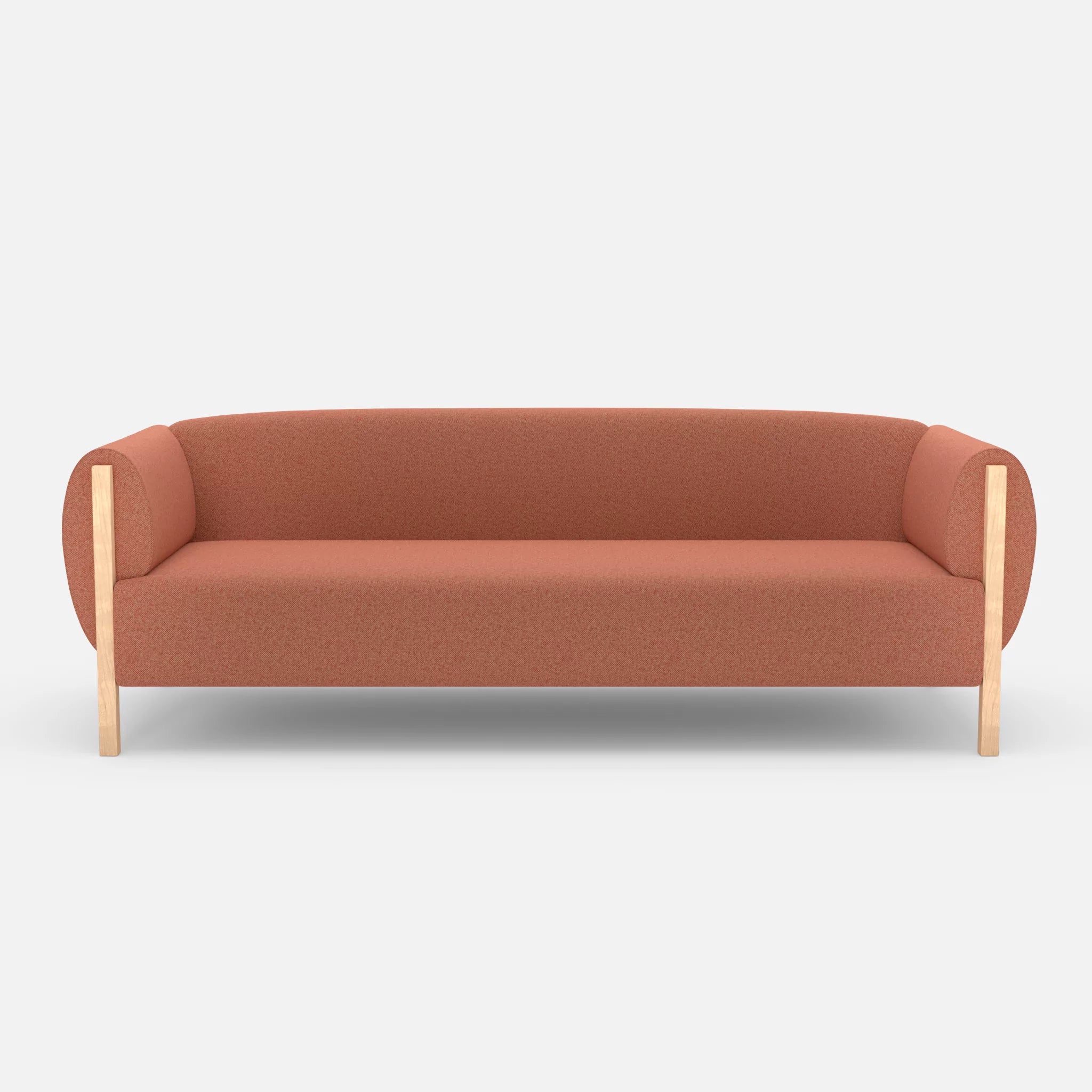 3 Sitzer Sofa Mallow celia0217 in Orange von vorne