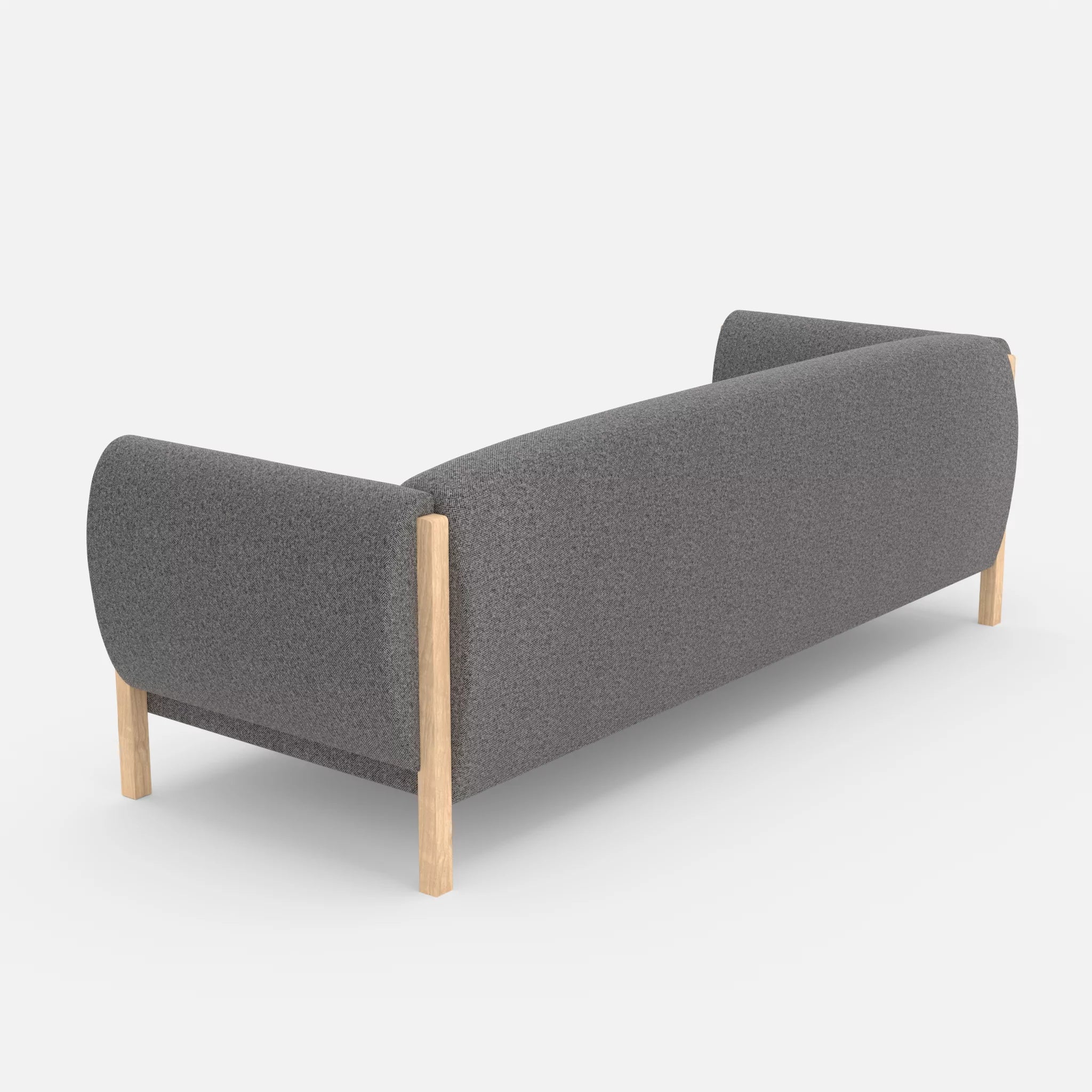 3 Sitzer Sofa Mallow celia0218 in Dunkelgrau von hinten