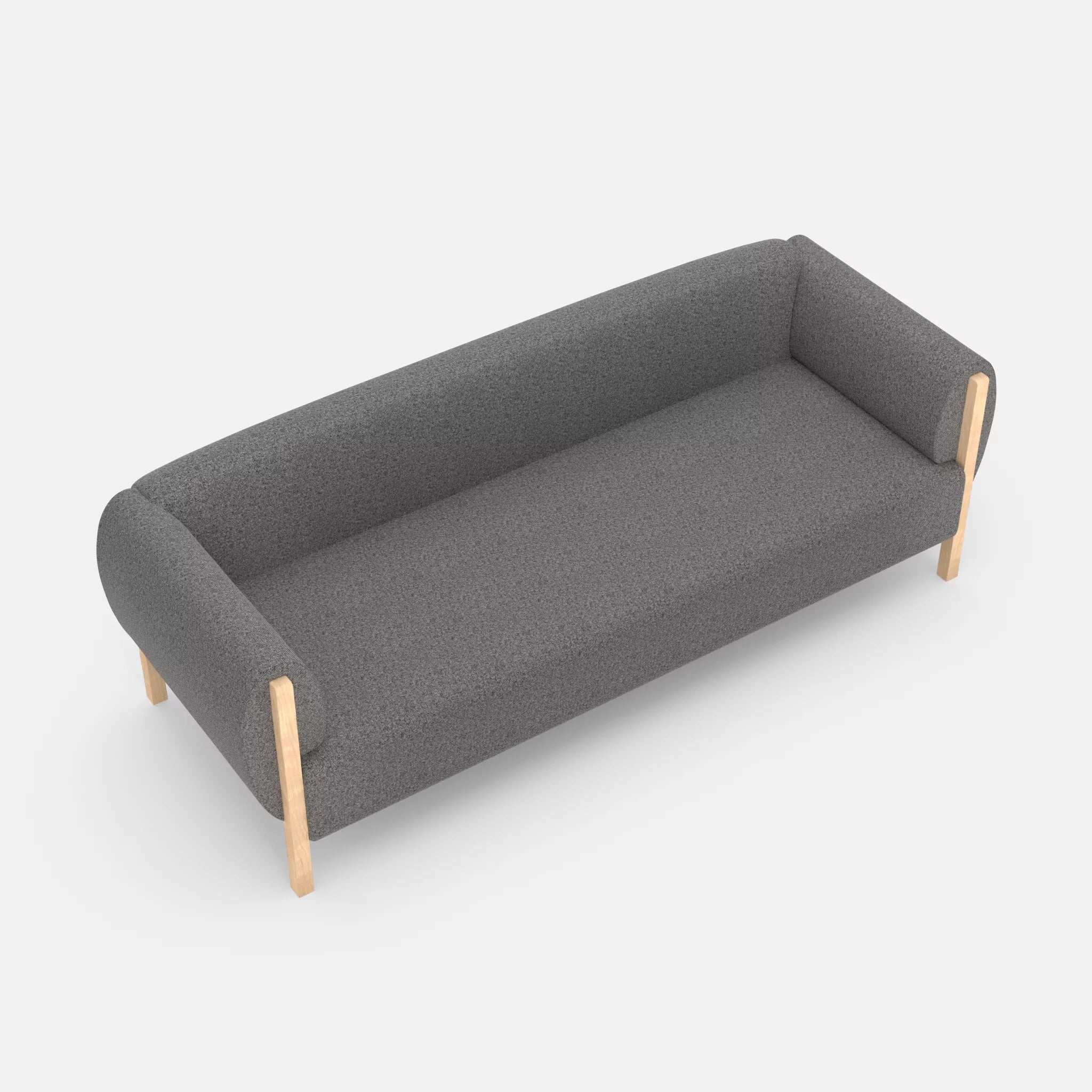 3 Sitzer Sofa Mallow celia0218 in Dunkelgrau von oben