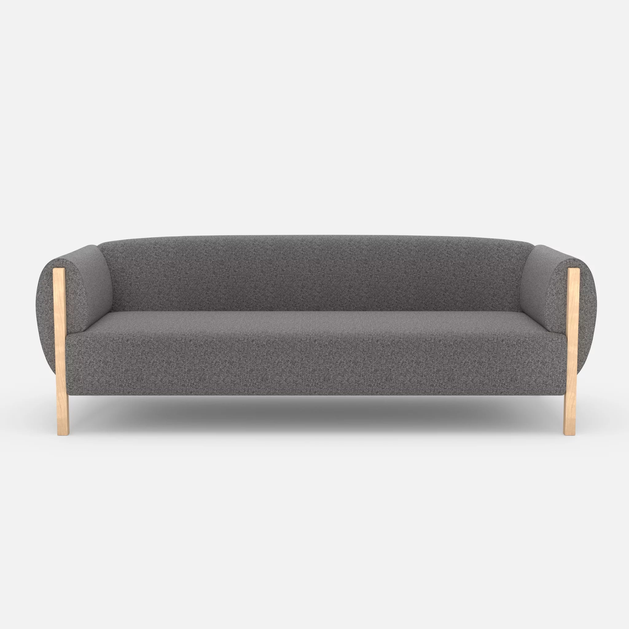 3 Sitzer Sofa Mallow celia0218 in Dunkelgrau von vorne