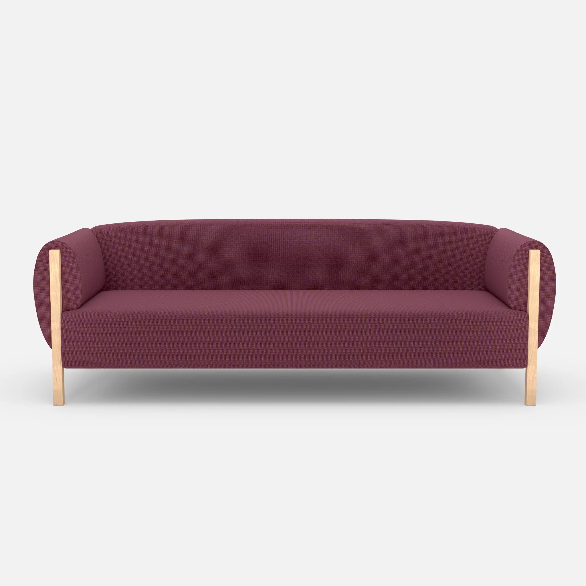 3 Sitzer Sofa Mallow credobreva in Violett von vorne