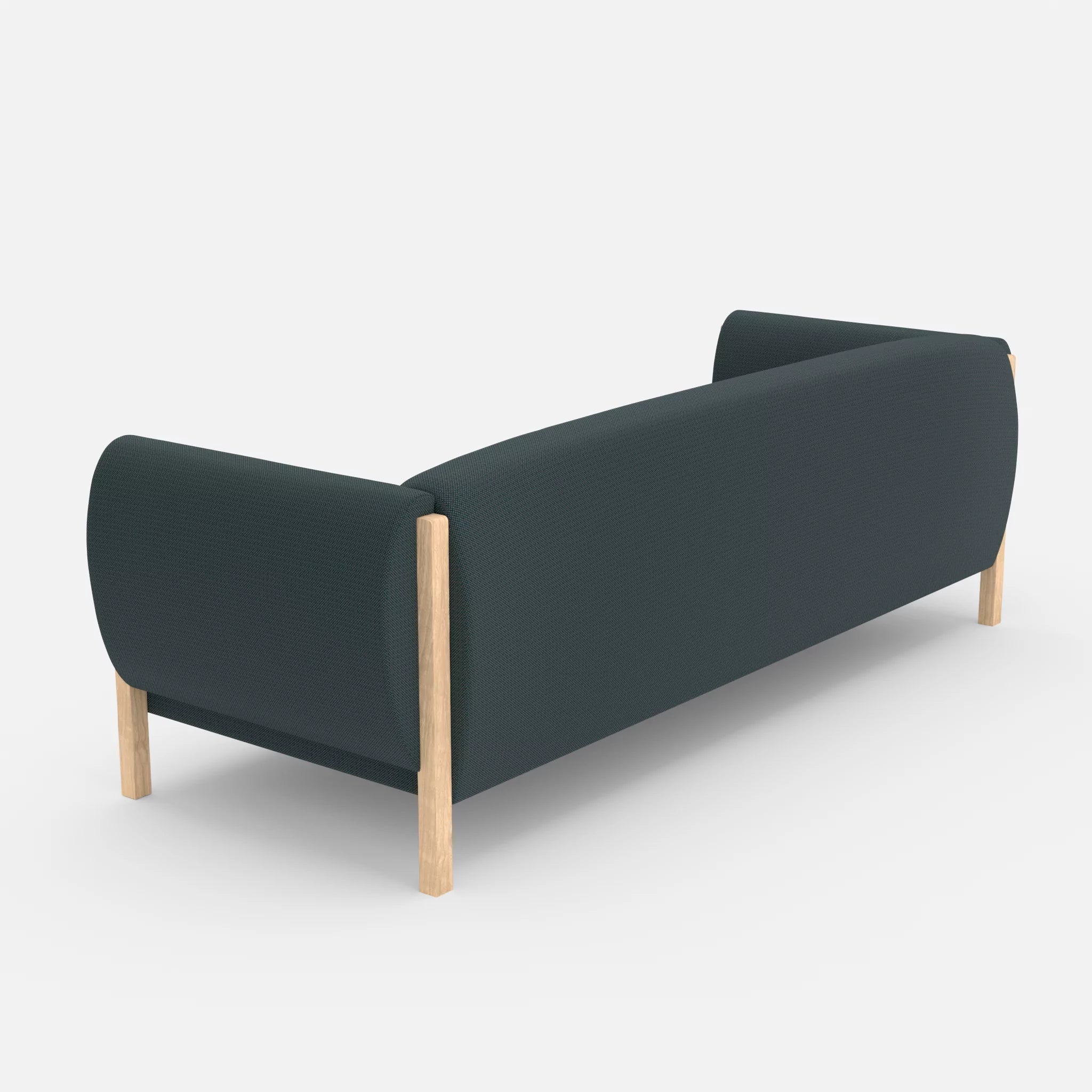 3 Sitzer Sofa Mallow credojaspis in Türkis von hinten