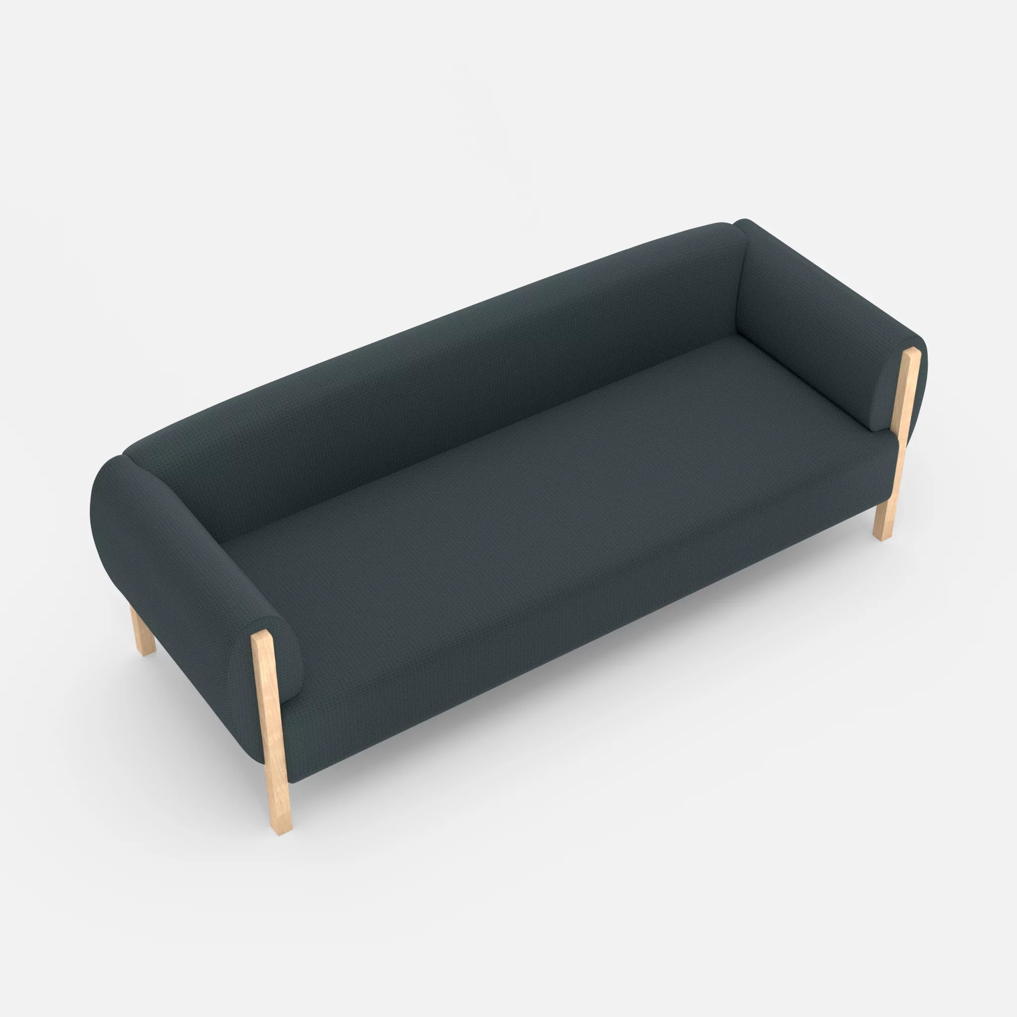 3 Sitzer Sofa Mallow credojaspis in Türkis von oben