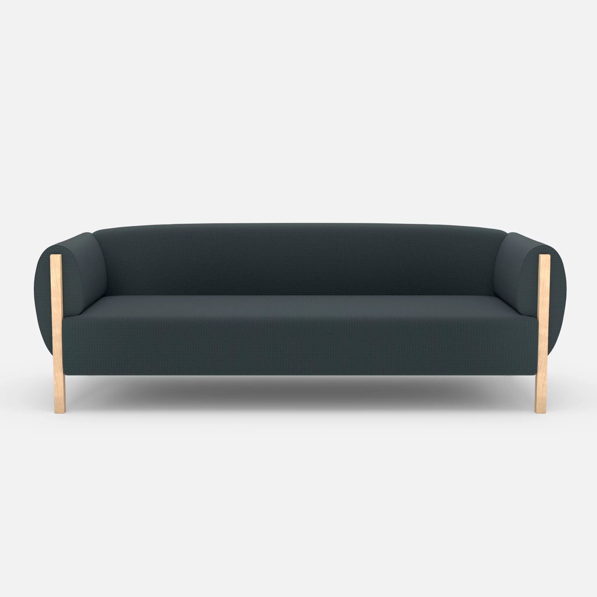 3 Sitzer Sofa Mallow credojaspis in Türkis von vorne