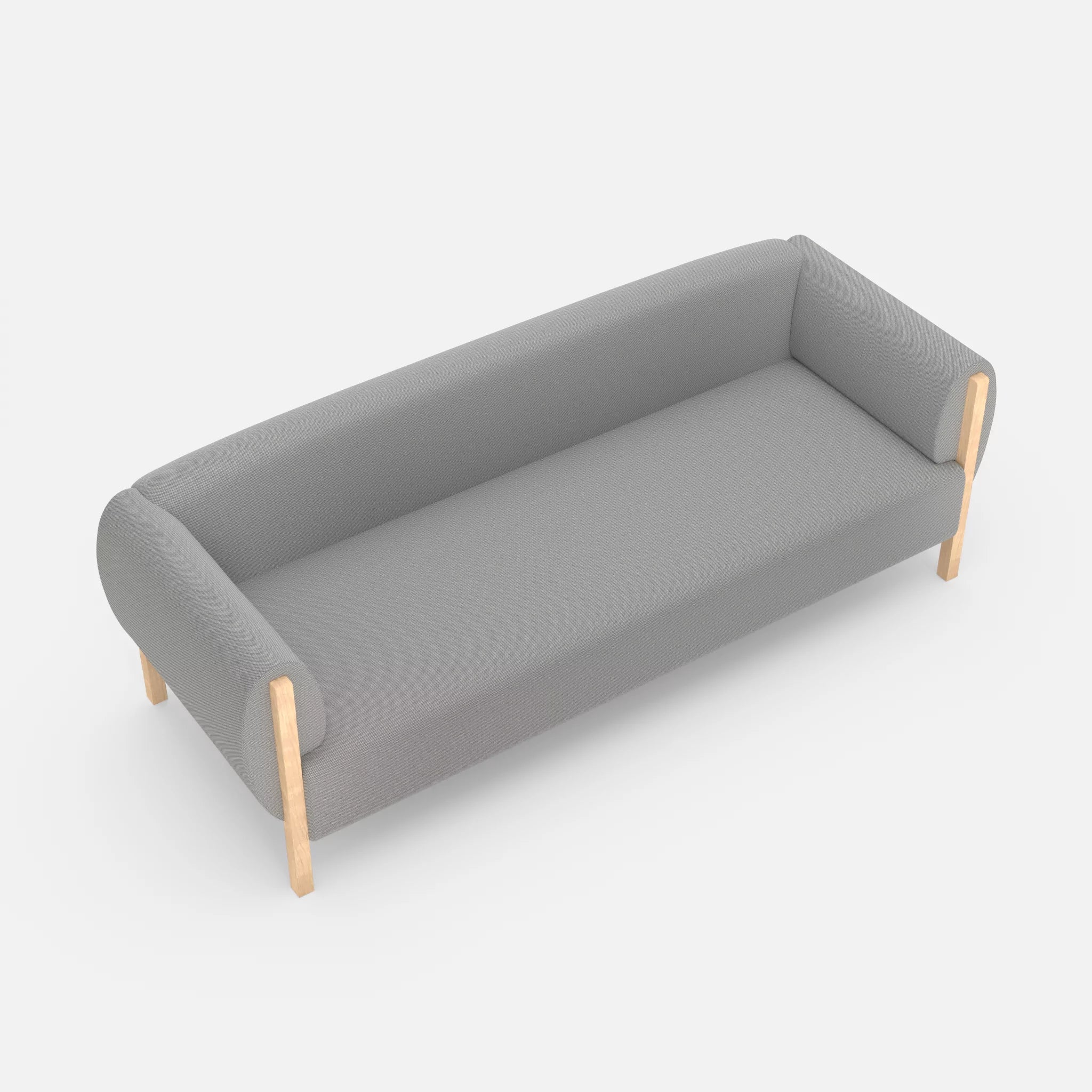 3 Sitzer Sofa Mallow credozinn in Mittelgrau von oben
