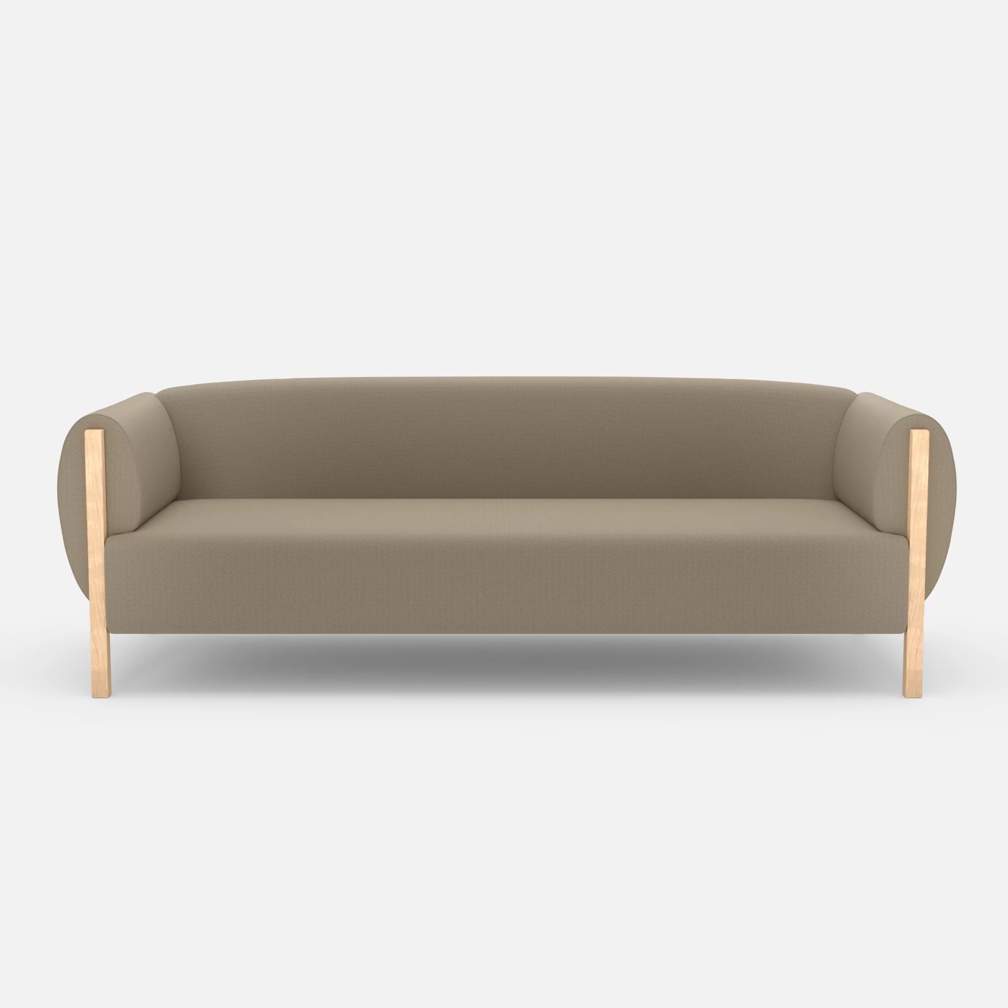 3 Sitzer Sofa Mallow radio1510 in Beige von vorne