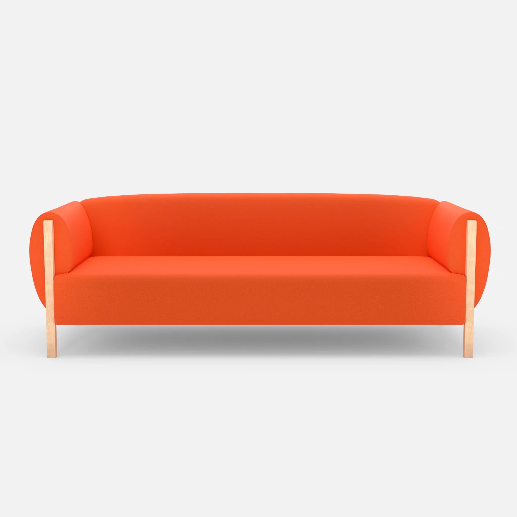 3 Sitzer Sofa Mallow radio3094 in Orange von vorne