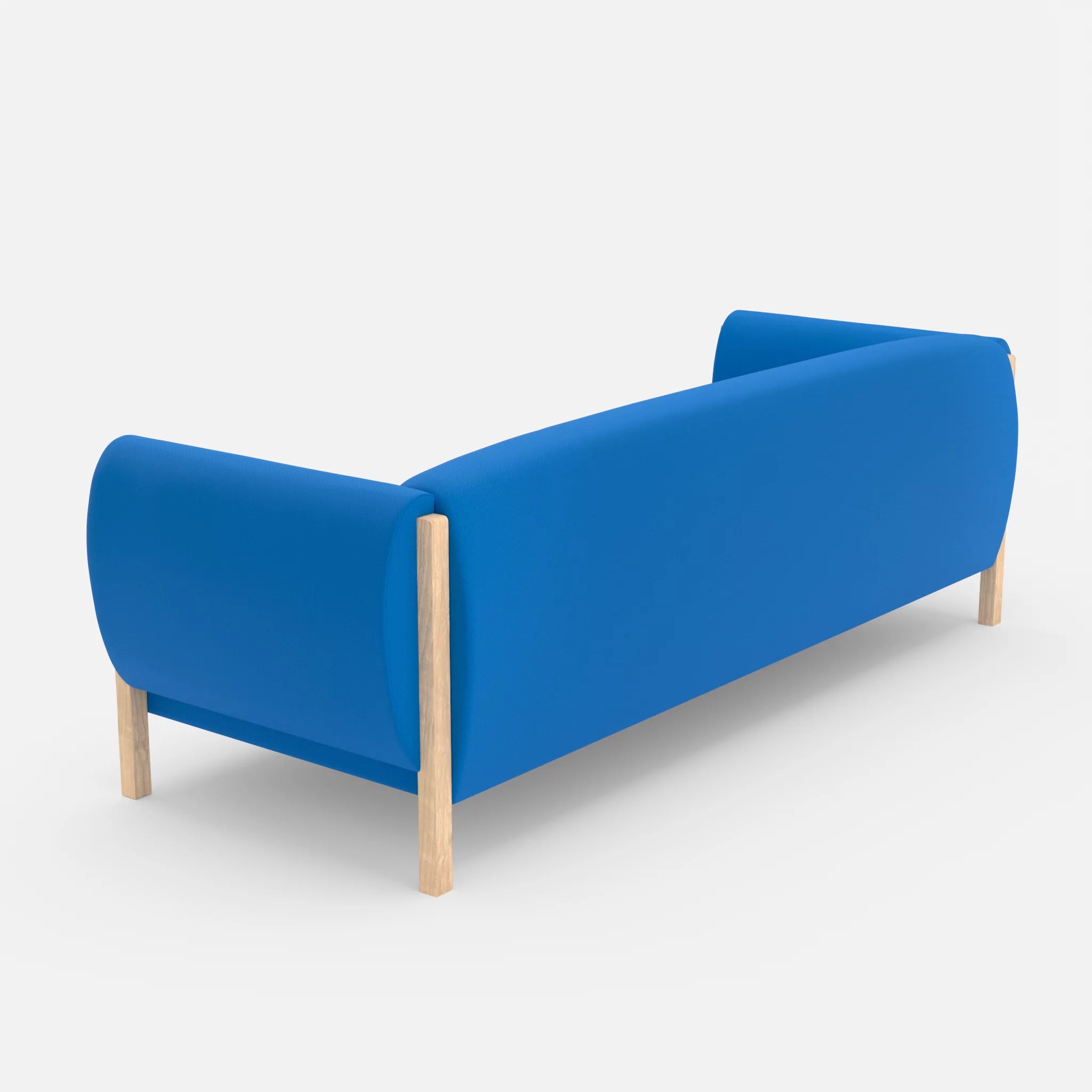 3 Sitzer Sofa Mallow radio6075 in Blau von hinten