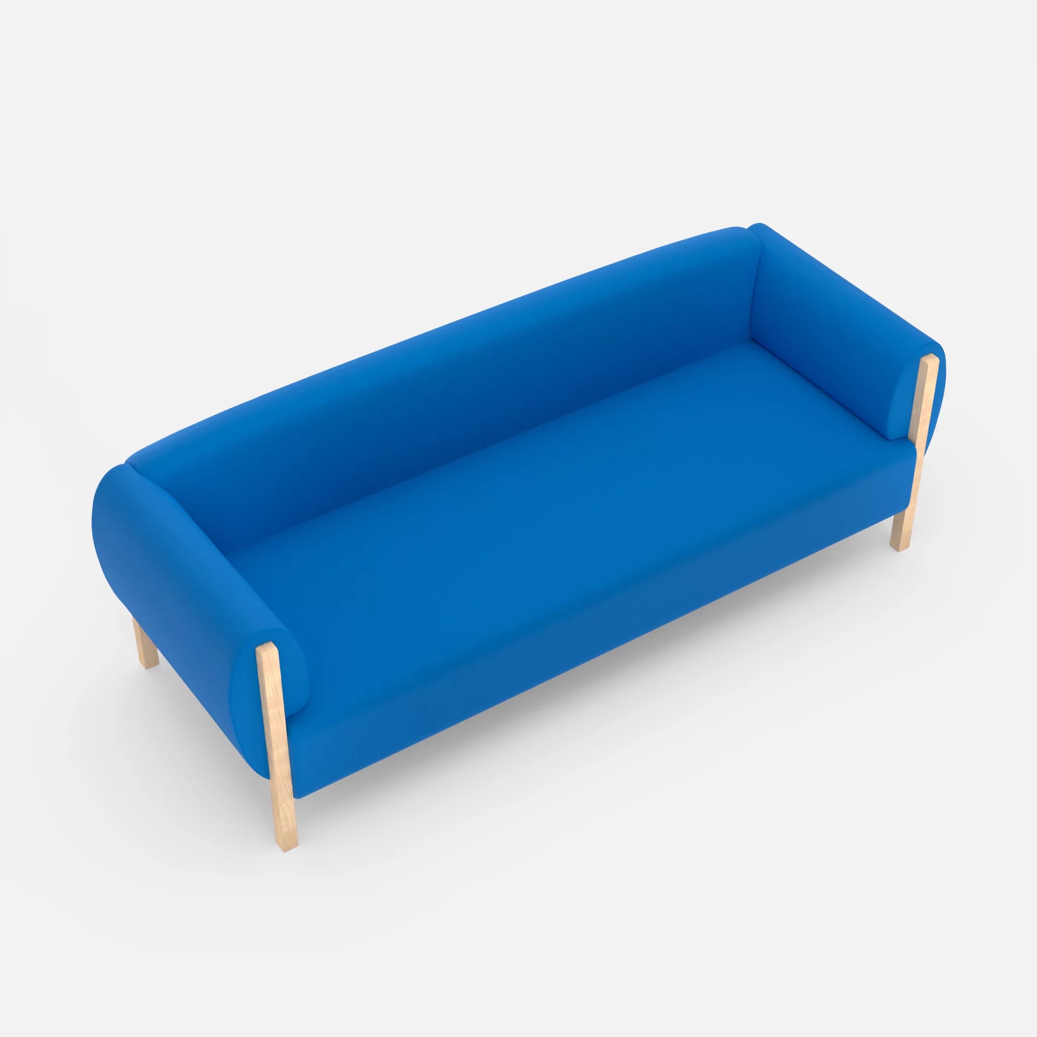 3 Sitzer Sofa Mallow radio6075 in Blau von oben