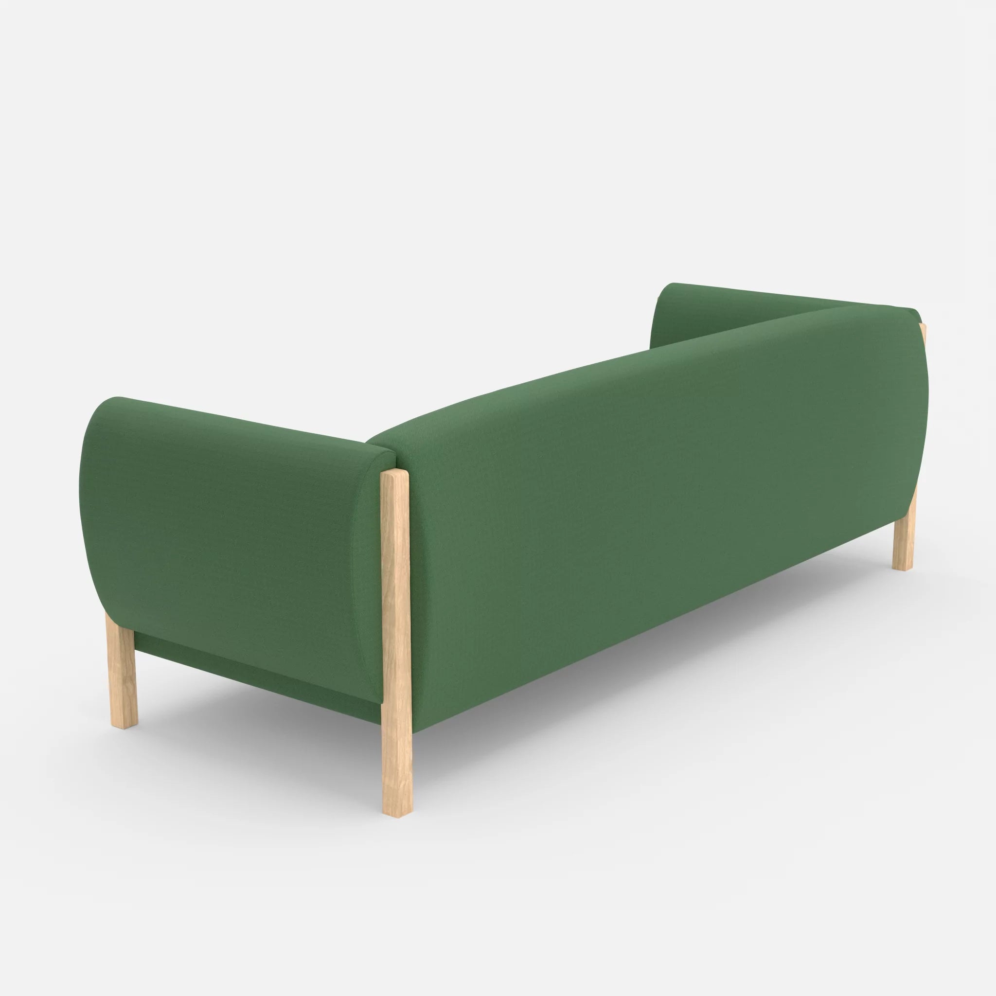 3 Sitzer Sofa Mallow radio7036 in Olive von hinten