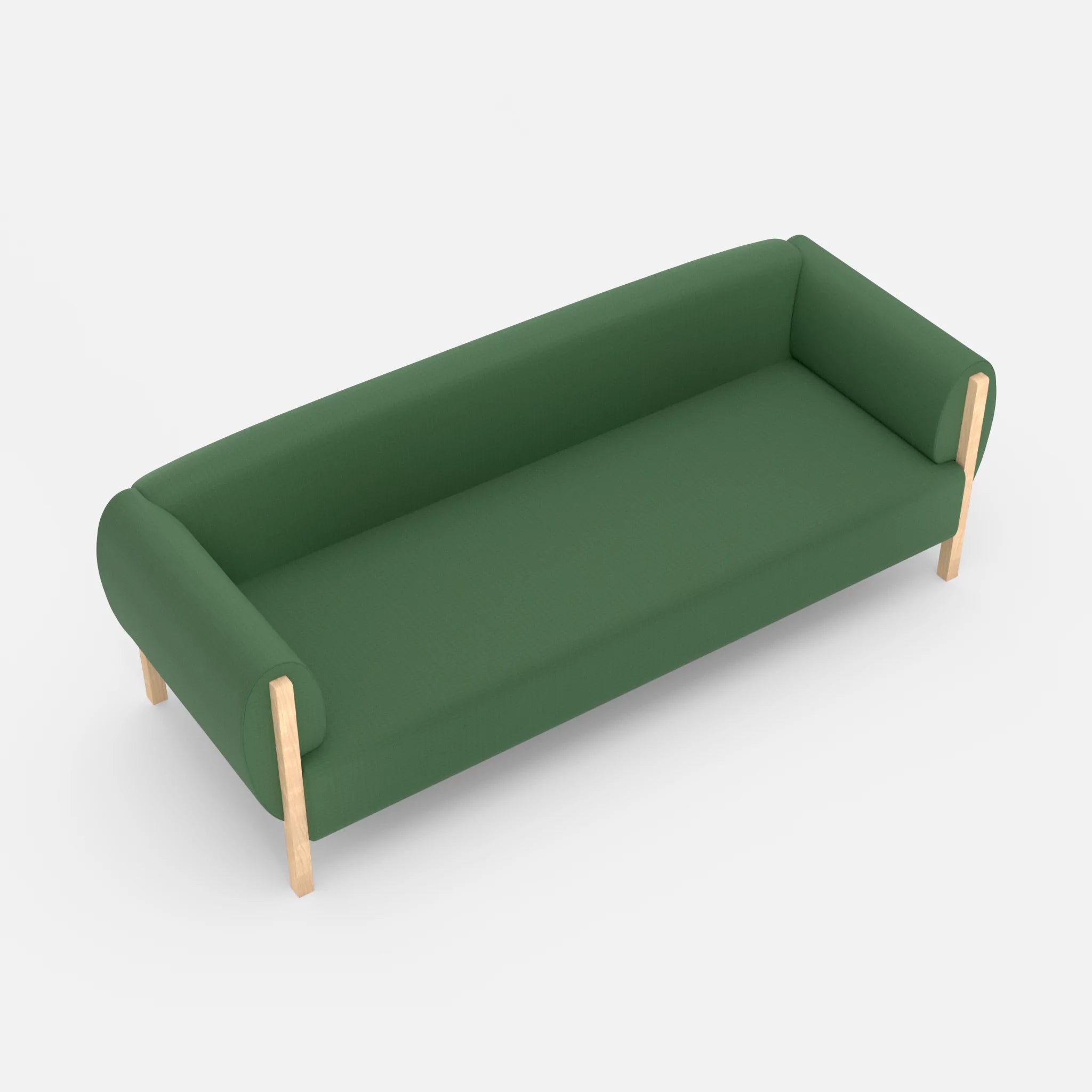 3 Sitzer Sofa Mallow radio7036 in Olive von oben