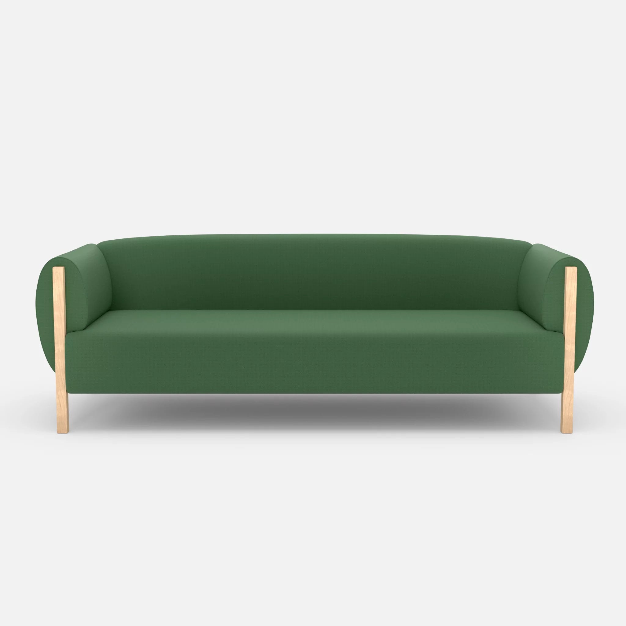 3 Sitzer Sofa Mallow radio7036 in Olive von vorne