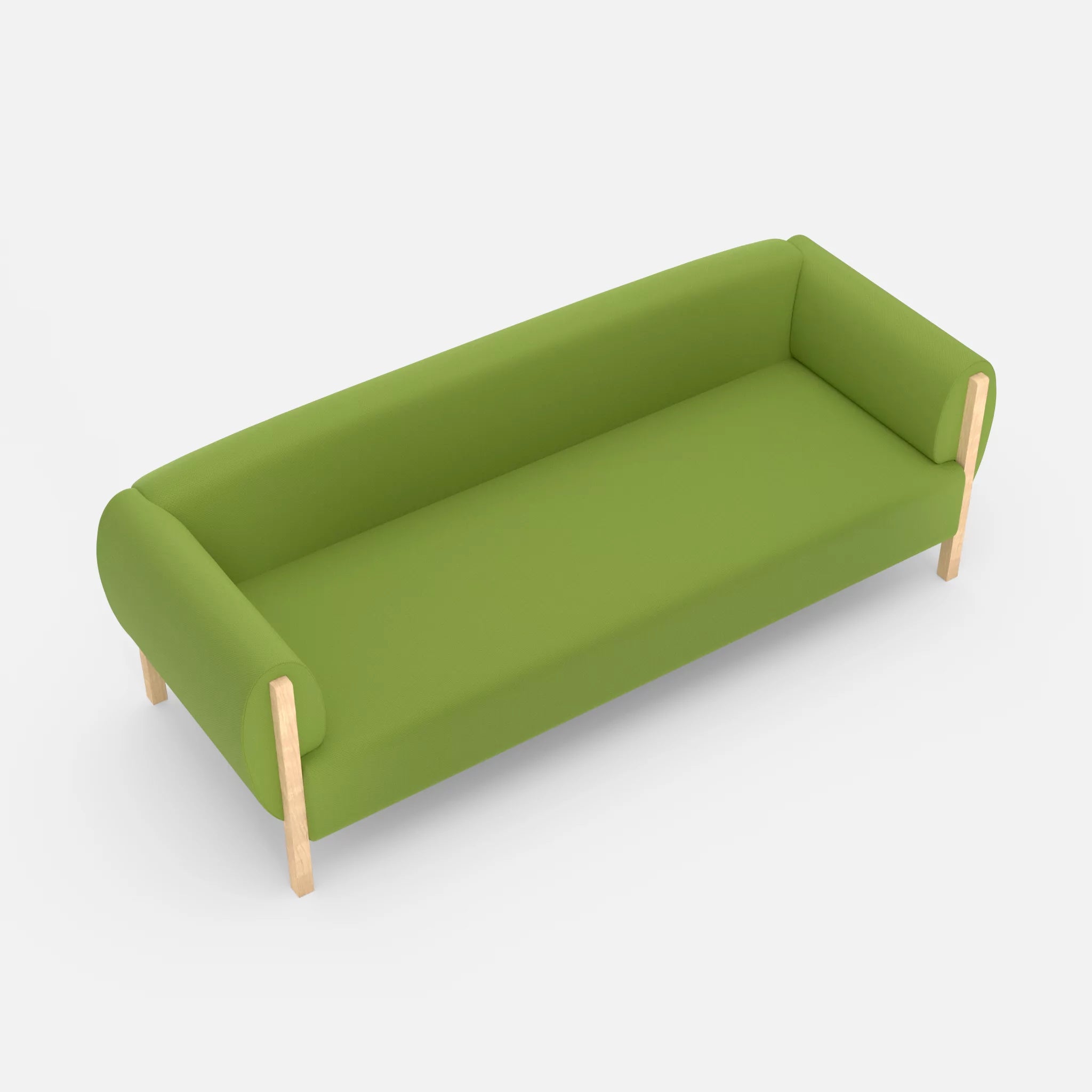 3 Sitzer Sofa Mallow radio7041 in Hellgrün von oben