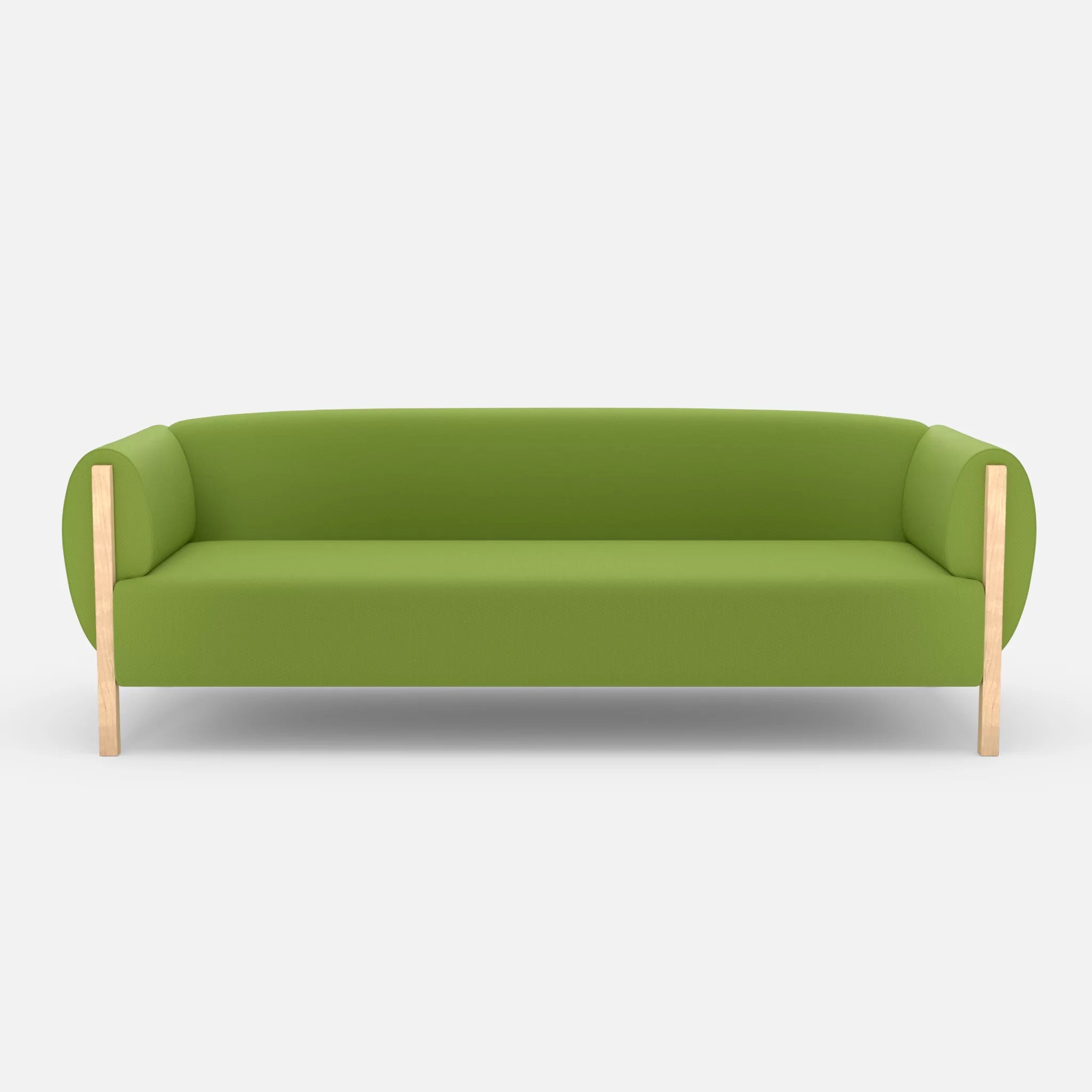 3 Sitzer Sofa Mallow radio7041 in Hellgrün von vorne