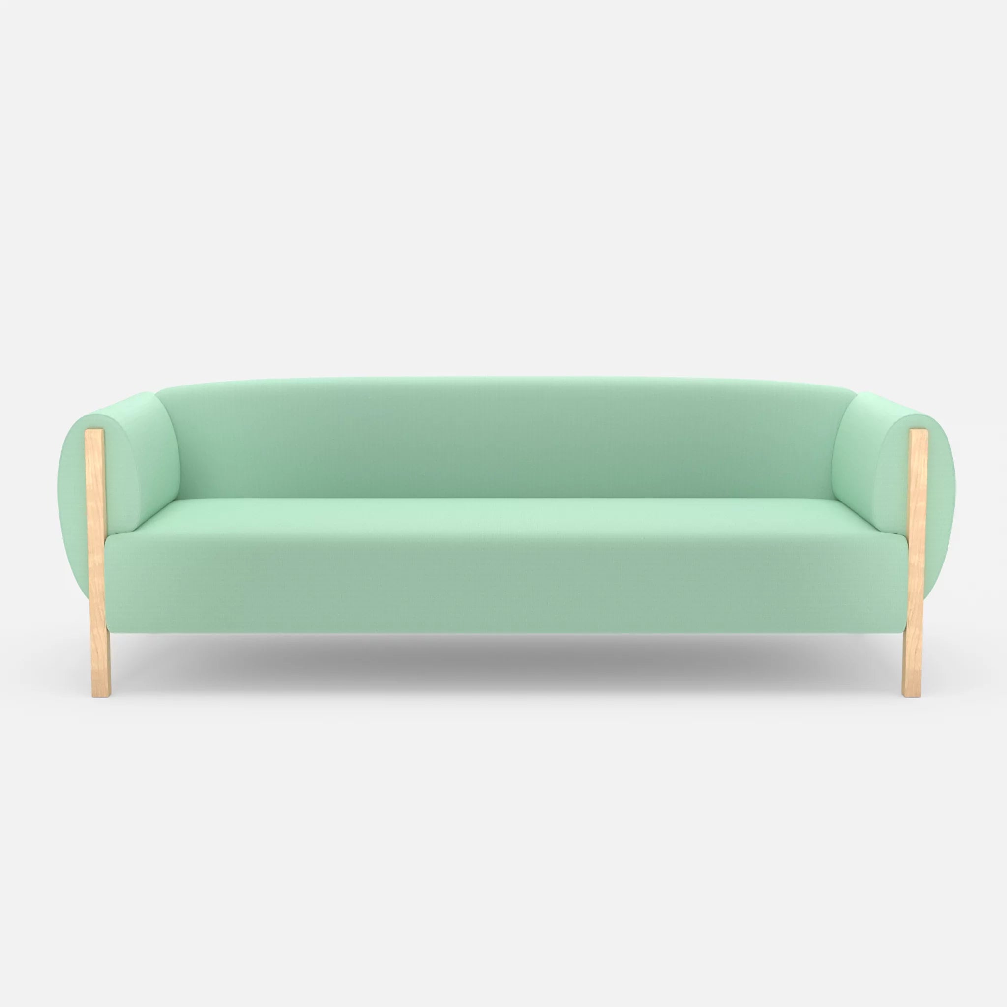 3 Sitzer Sofa Mallow radio7045 in Hellblau von vorne
