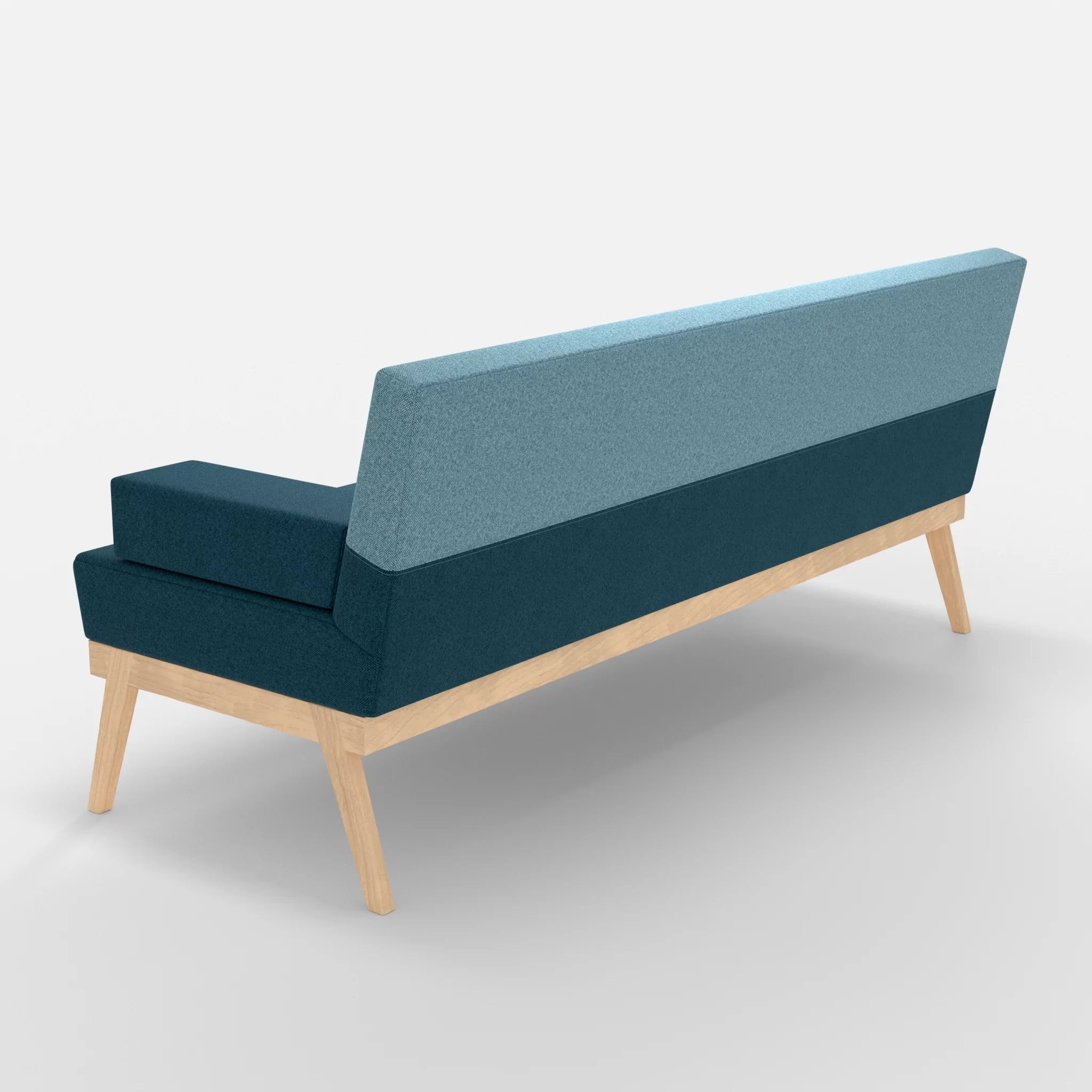 3er Sitzsofa Bauz celia0203-celia0209 in Blau und Türkis von hinten