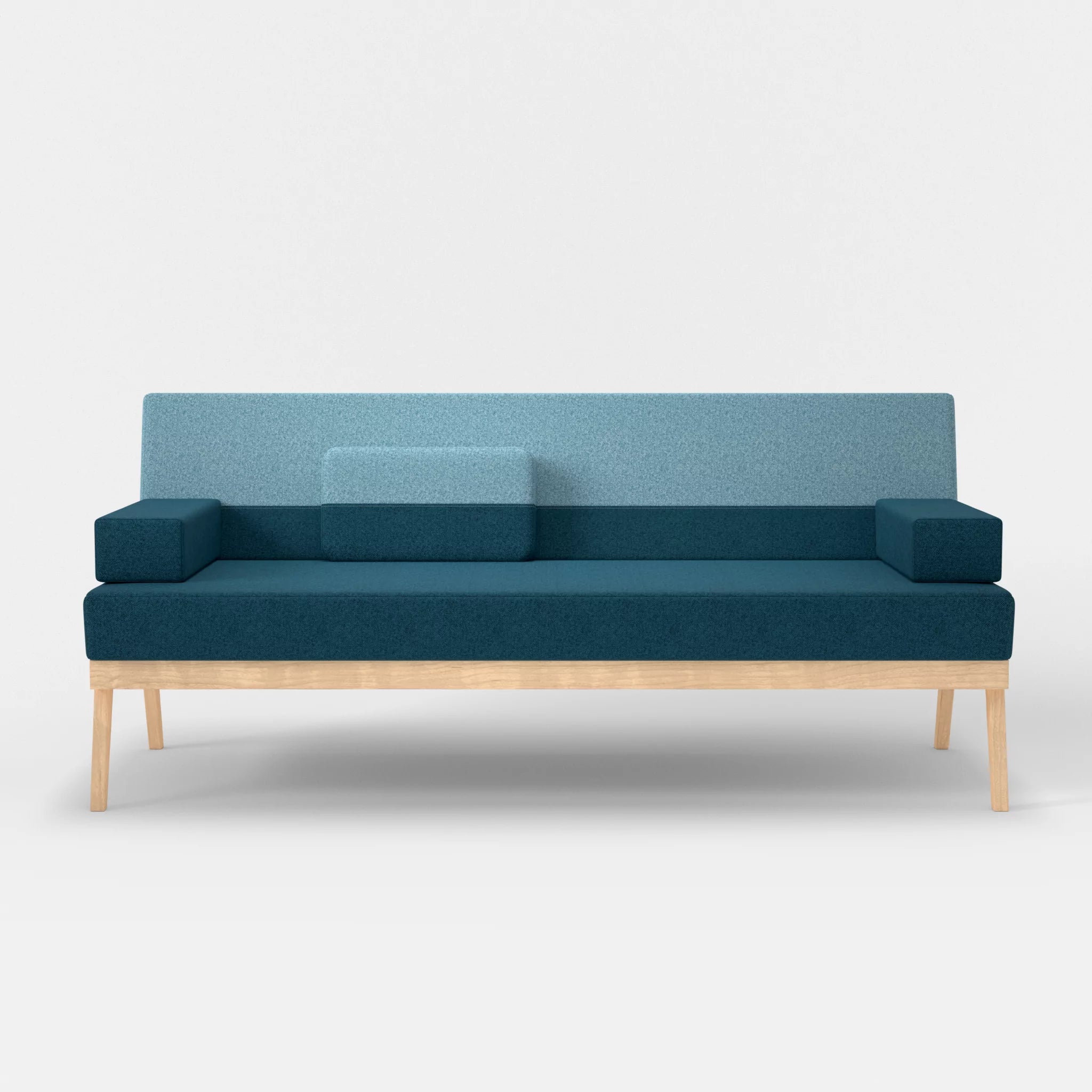 3er Sitzsofa Bauz celia0203-celia0209 in Blau und Türkis von vorne