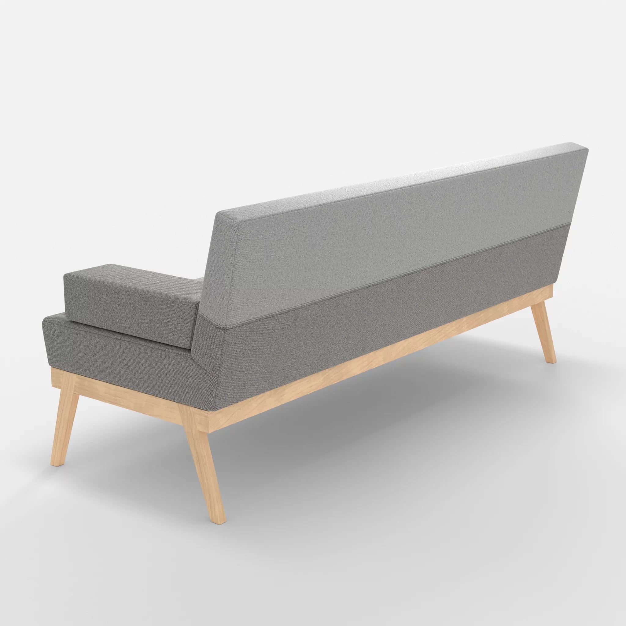 3er Sitzsofa Bauz celia0208-celia0204 in Mittelgrau und Hellgrau von hinten