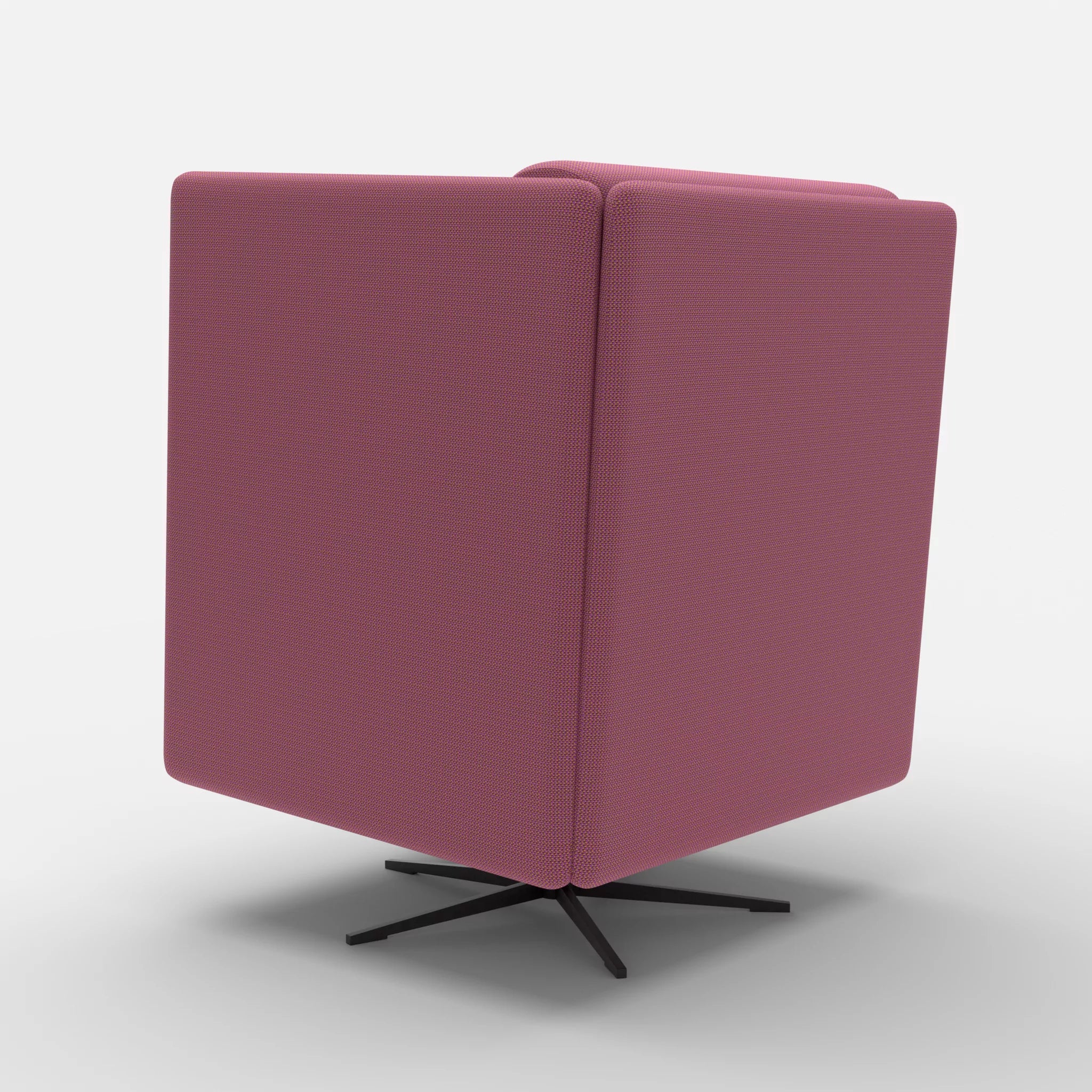 Loungesessel Egon Hohe Version credobreva-credobreva in Violett und Violett von hinten