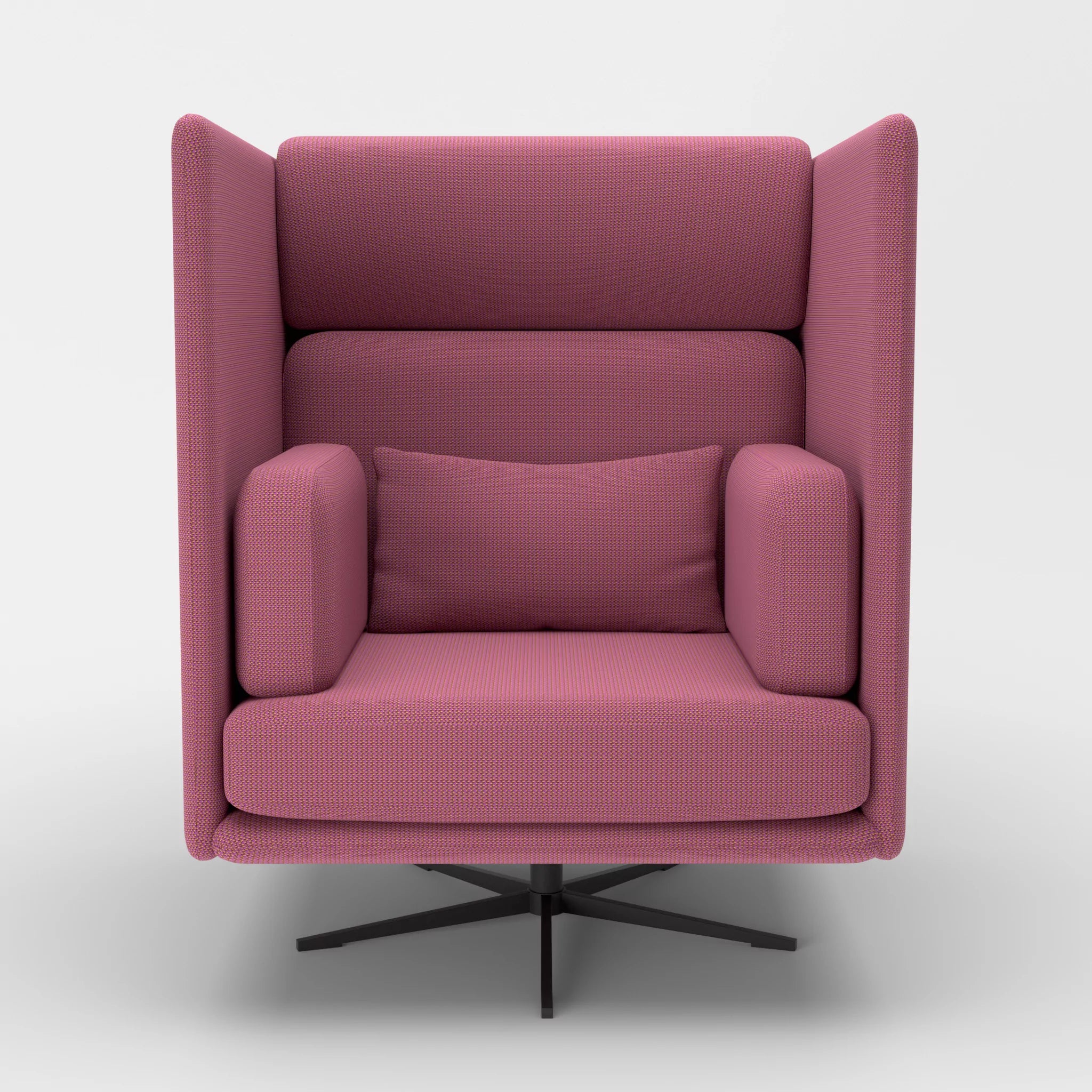 Loungesessel Egon Hohe Version credobreva-credobreva in Violett und Violett von vorne