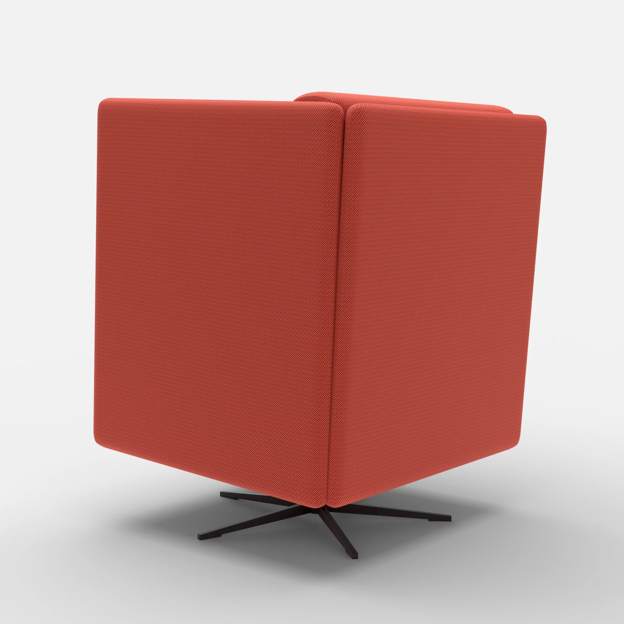 Loungesessel Egon Hohe Version credolampion-credolampion in Rot und Rot von hinten