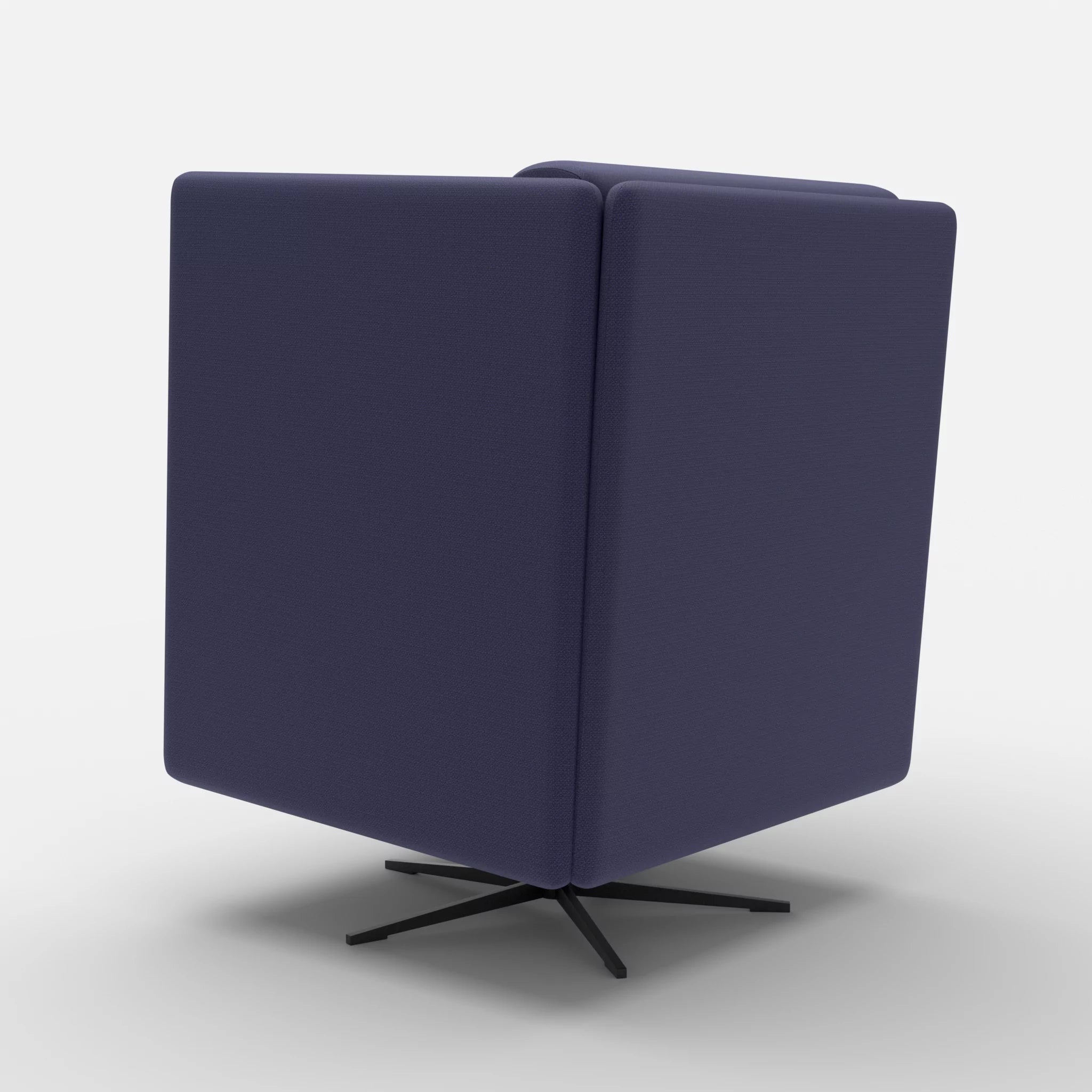 Loungesessel Egon Hohe Version credonavy-credonavy in Navy und Navy von hinten
